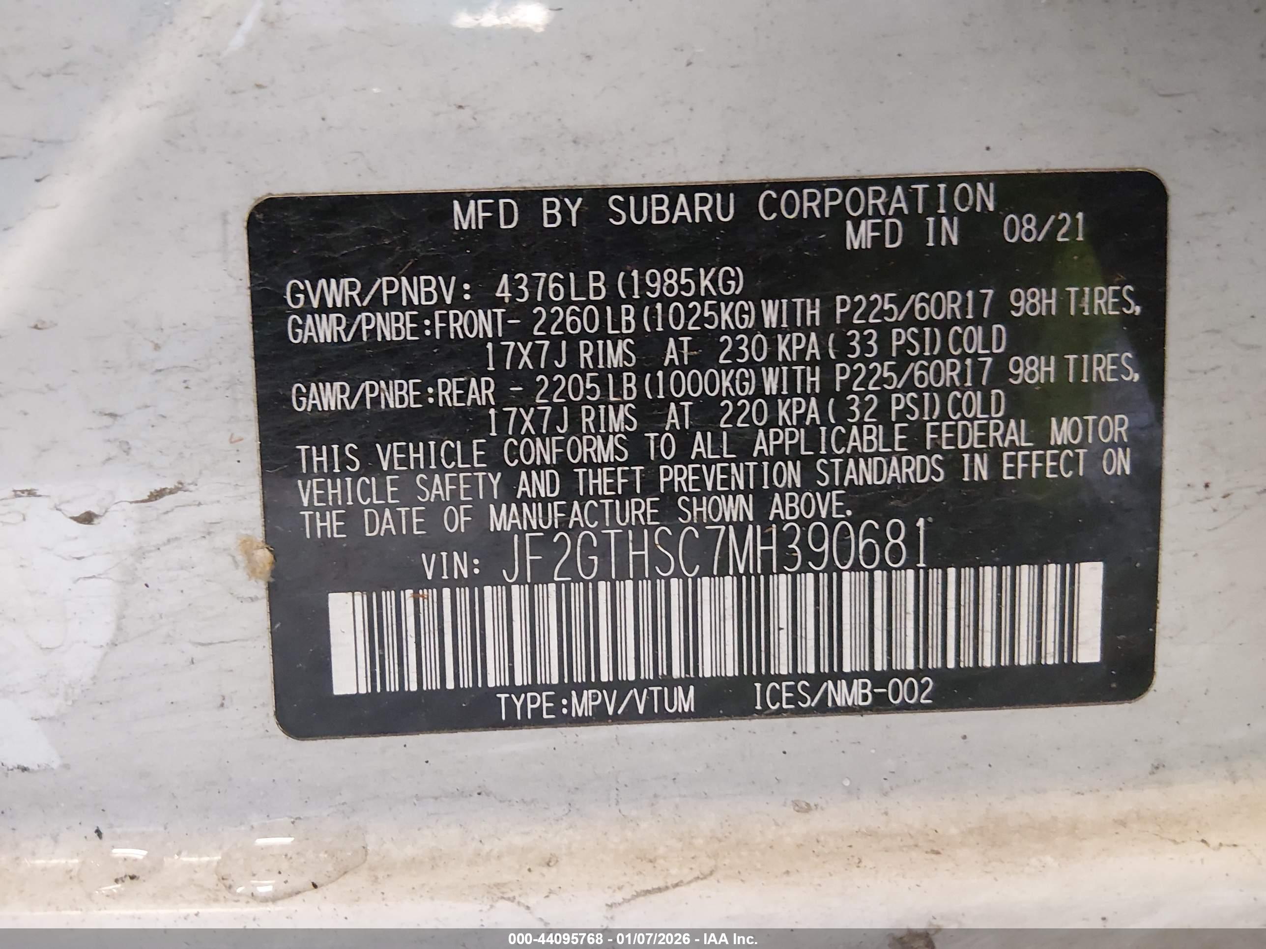 SUBARU CROSSTREK image 9
