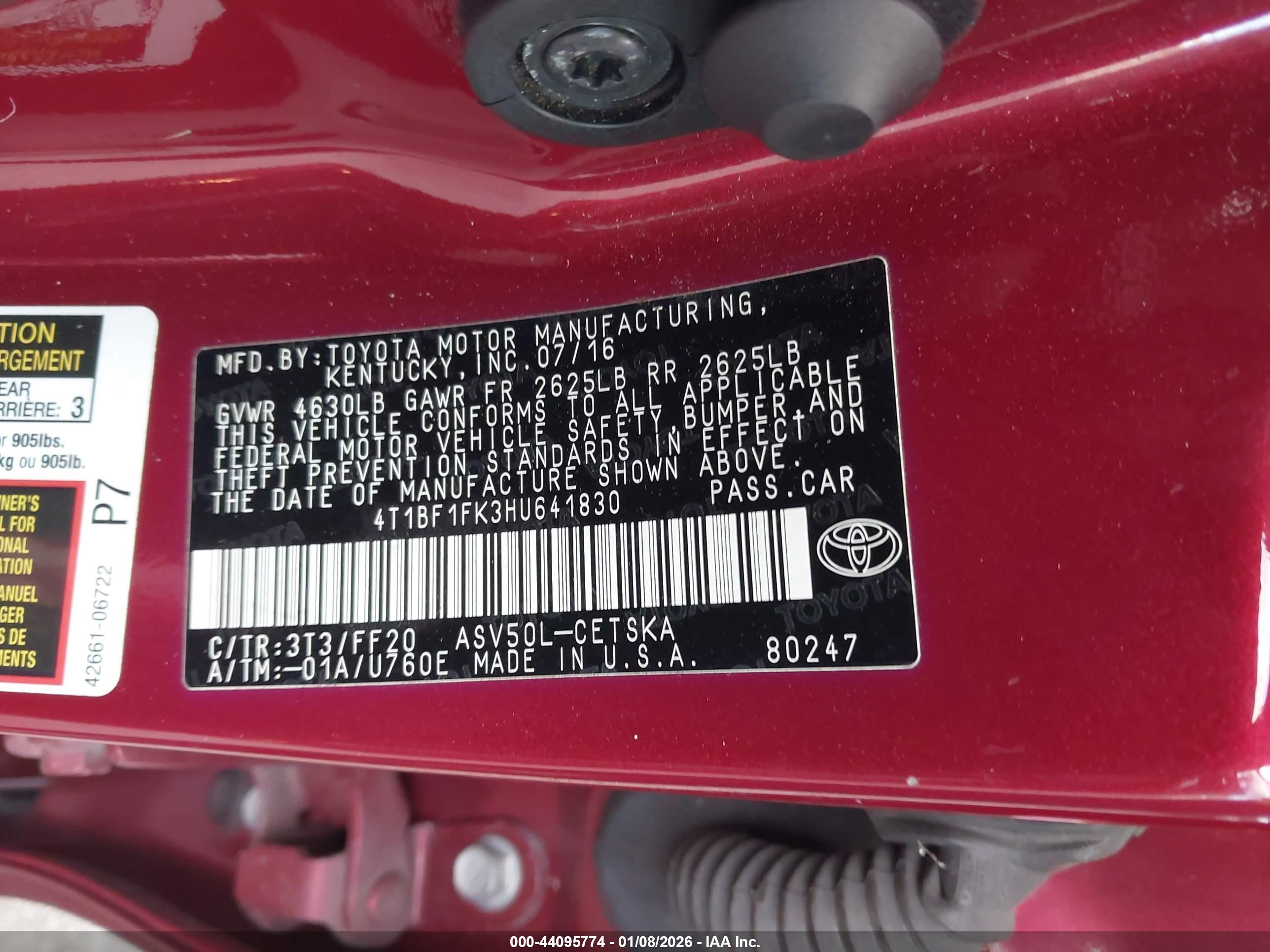 TOYOTA CAMRY image 9