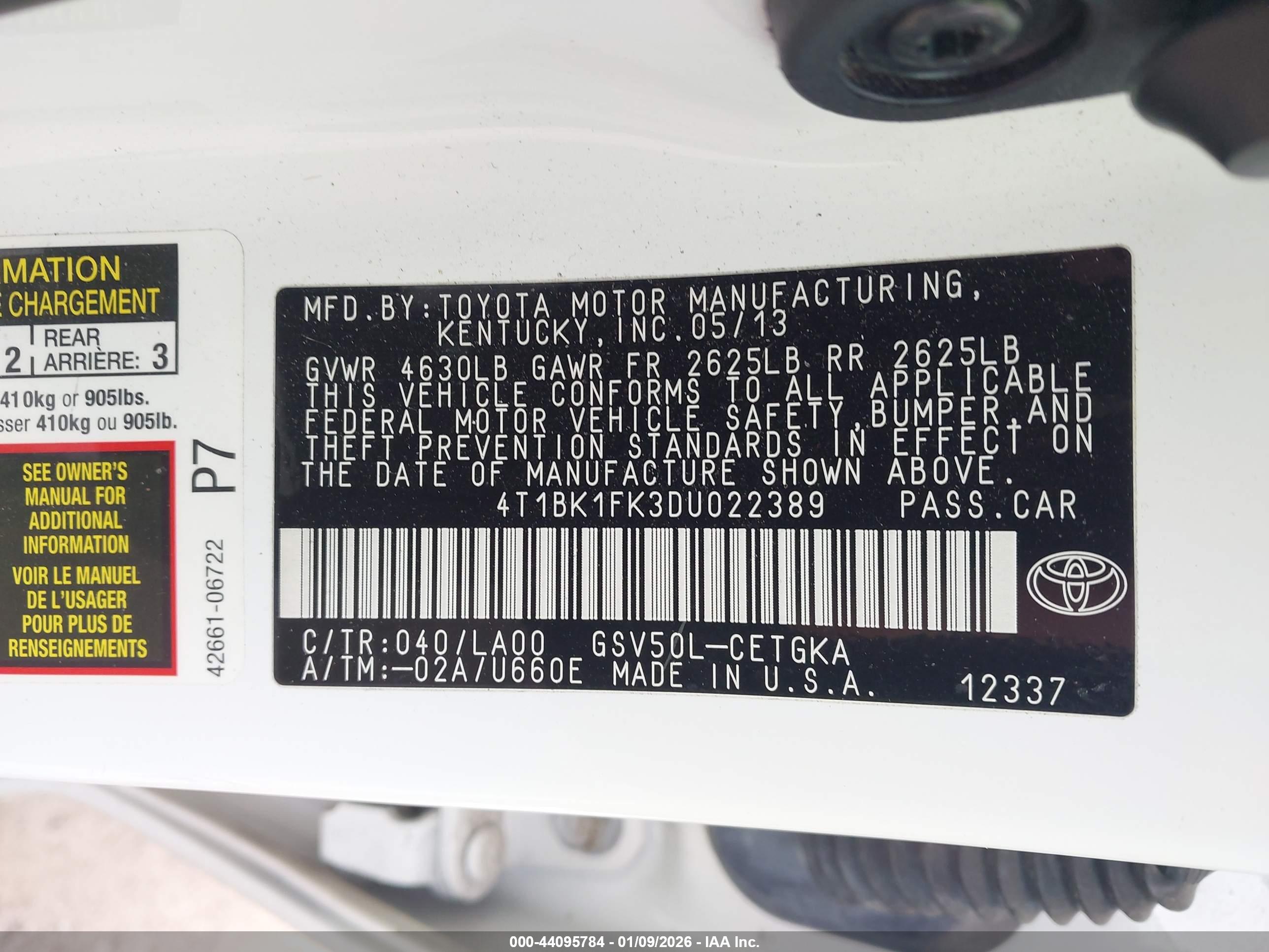 TOYOTA CAMRY image 9