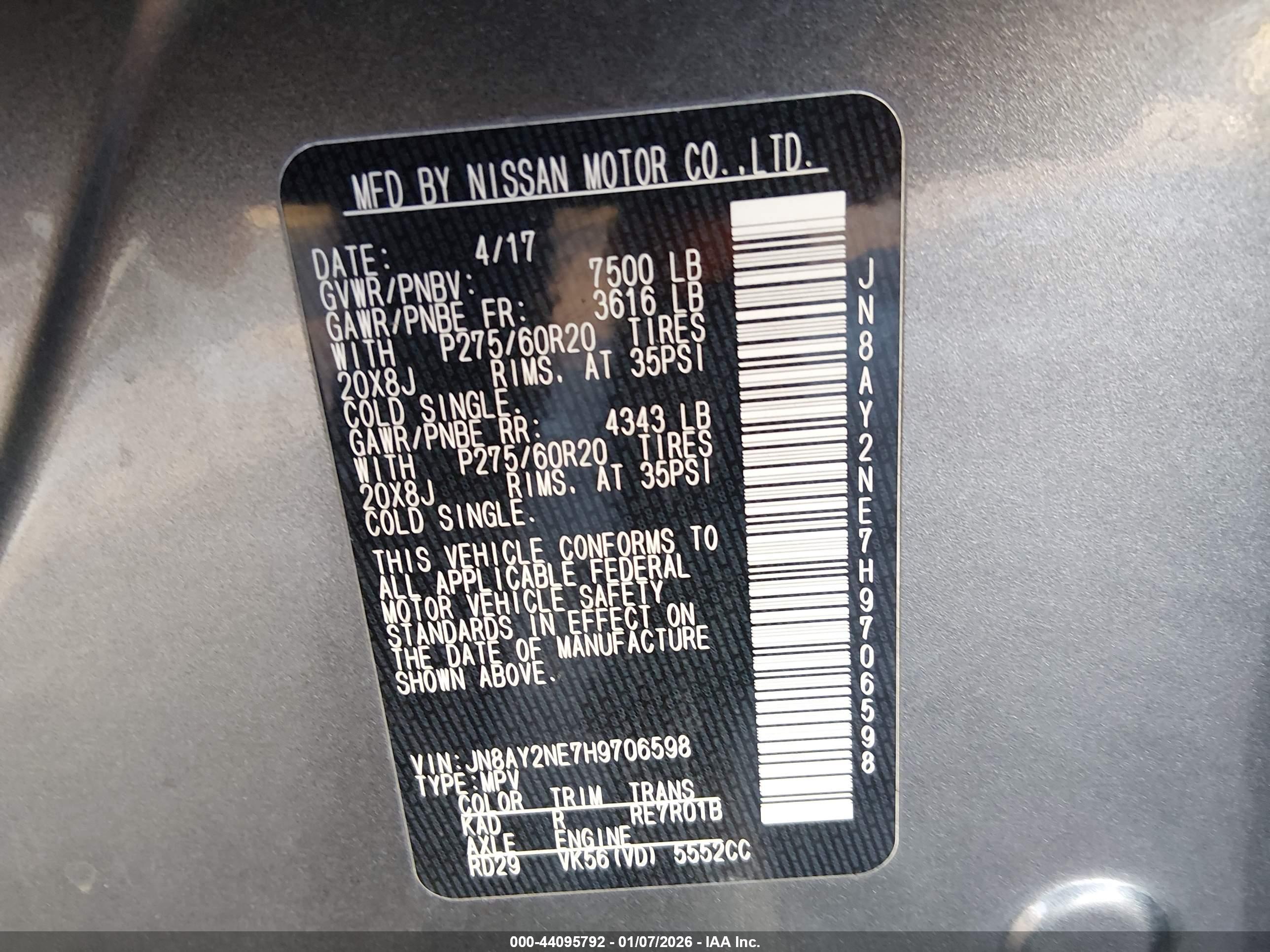 NISSAN ARMADA image 9