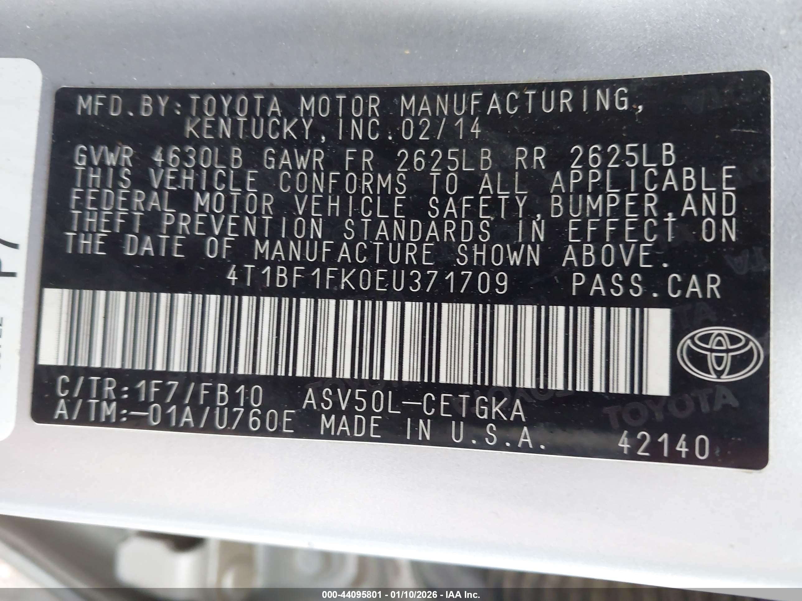 TOYOTA CAMRY image 9