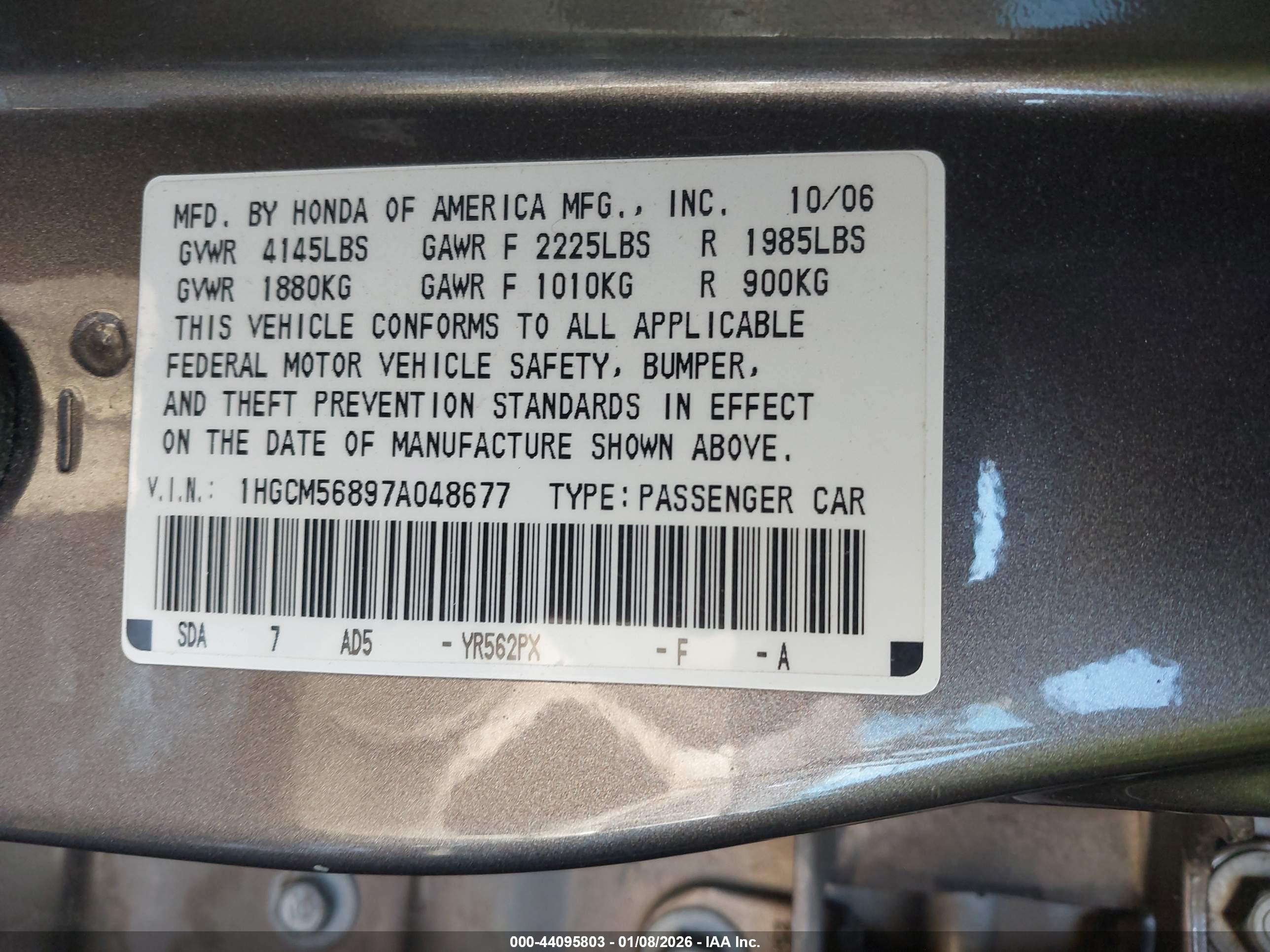 HONDA ACCORD image 9