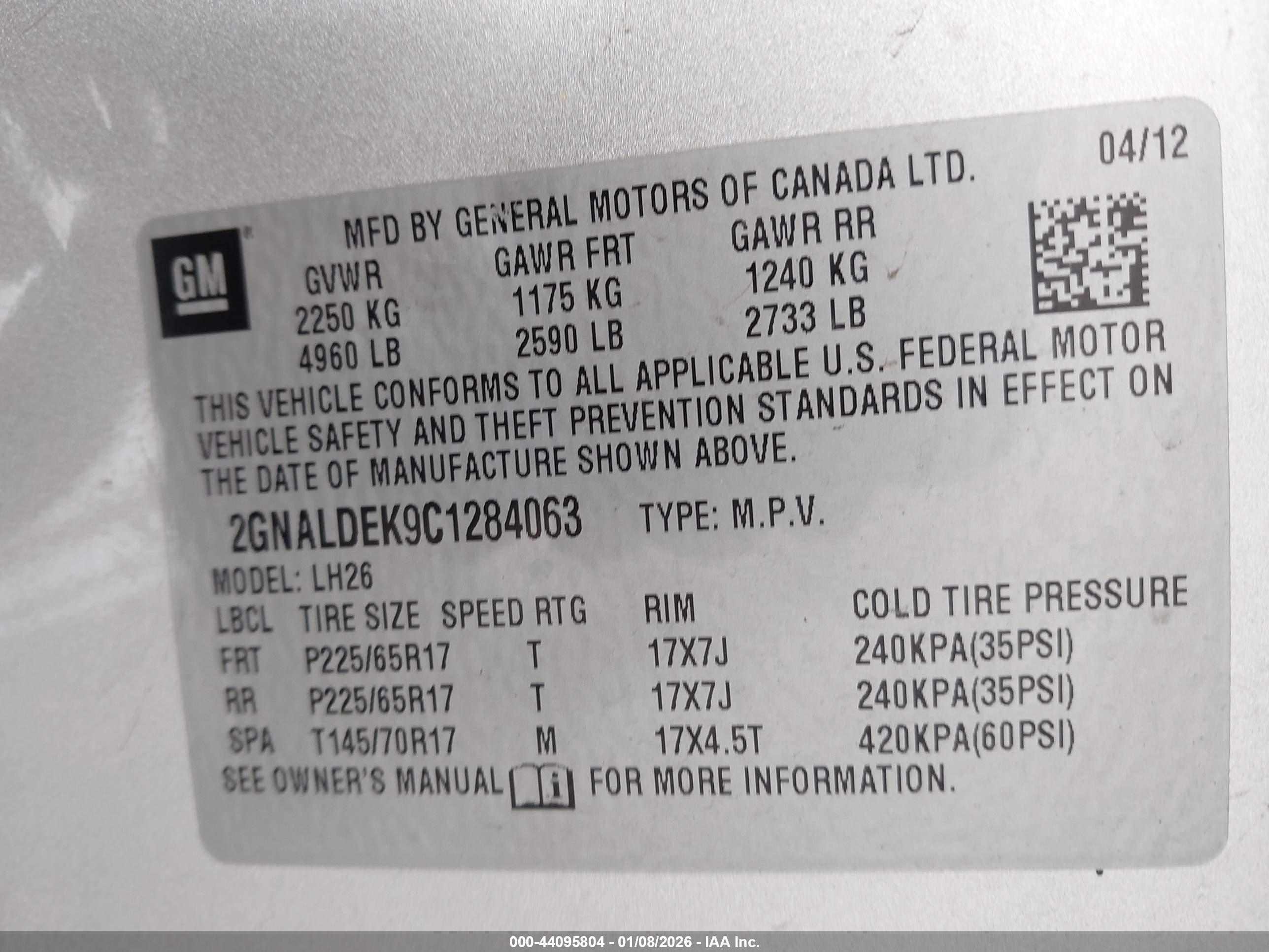CHEVROLET EQUINOX image 9