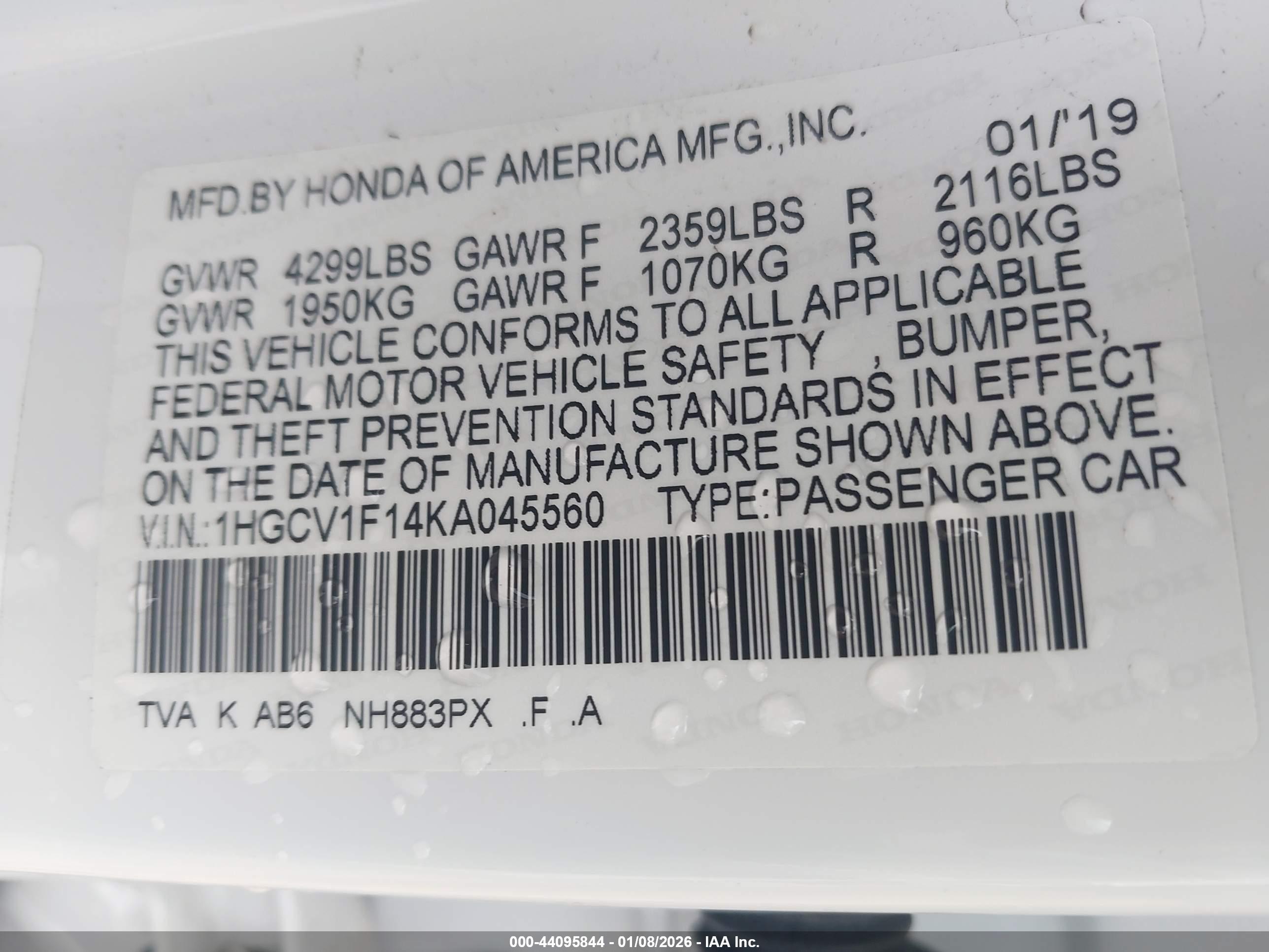 HONDA ACCORD image 9