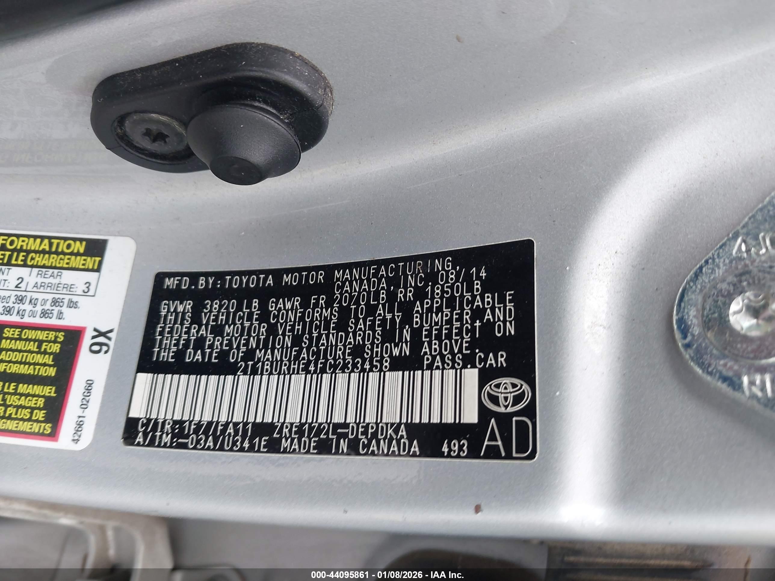 TOYOTA COROLLA image 9