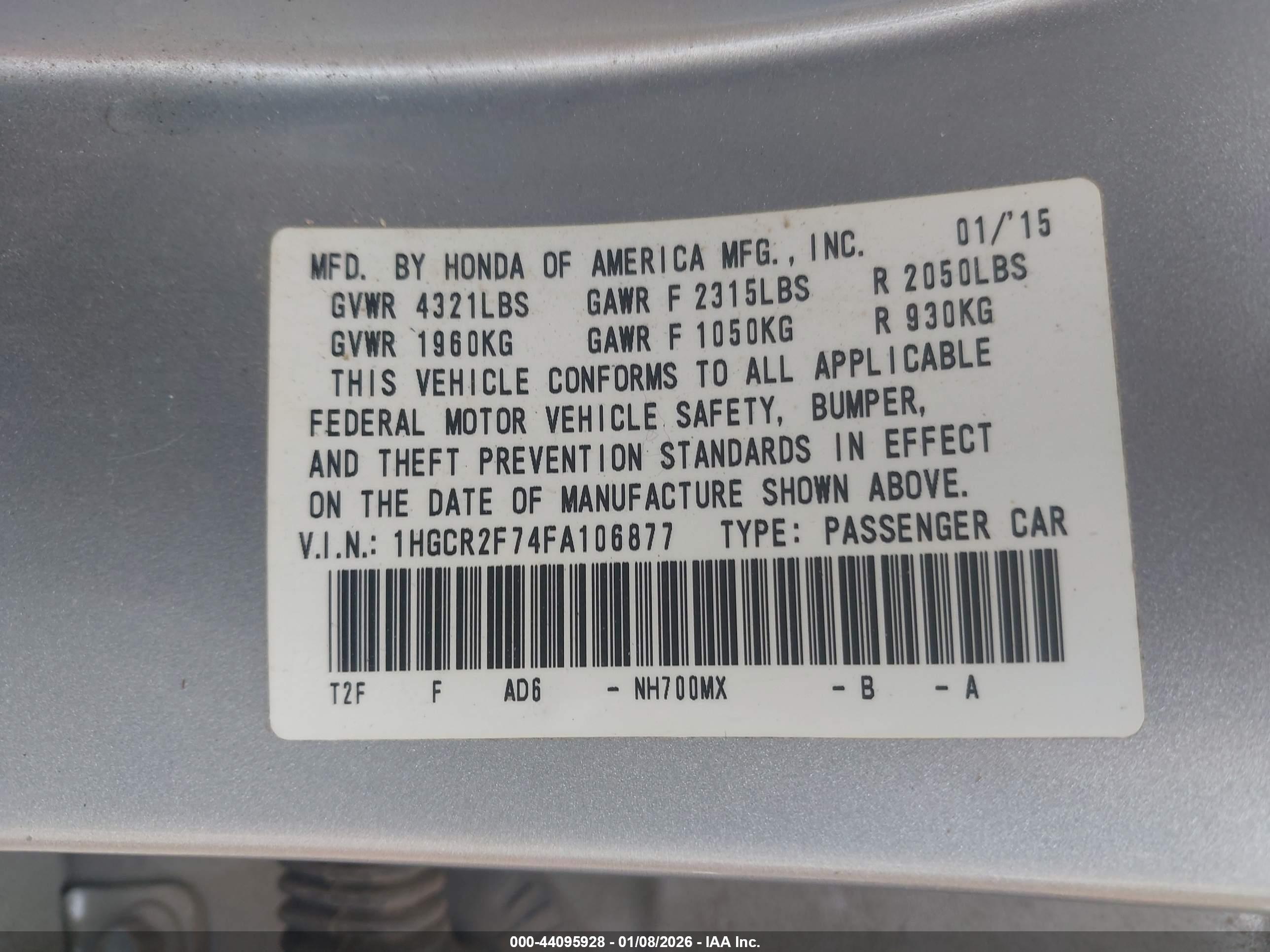 HONDA ACCORD image 9