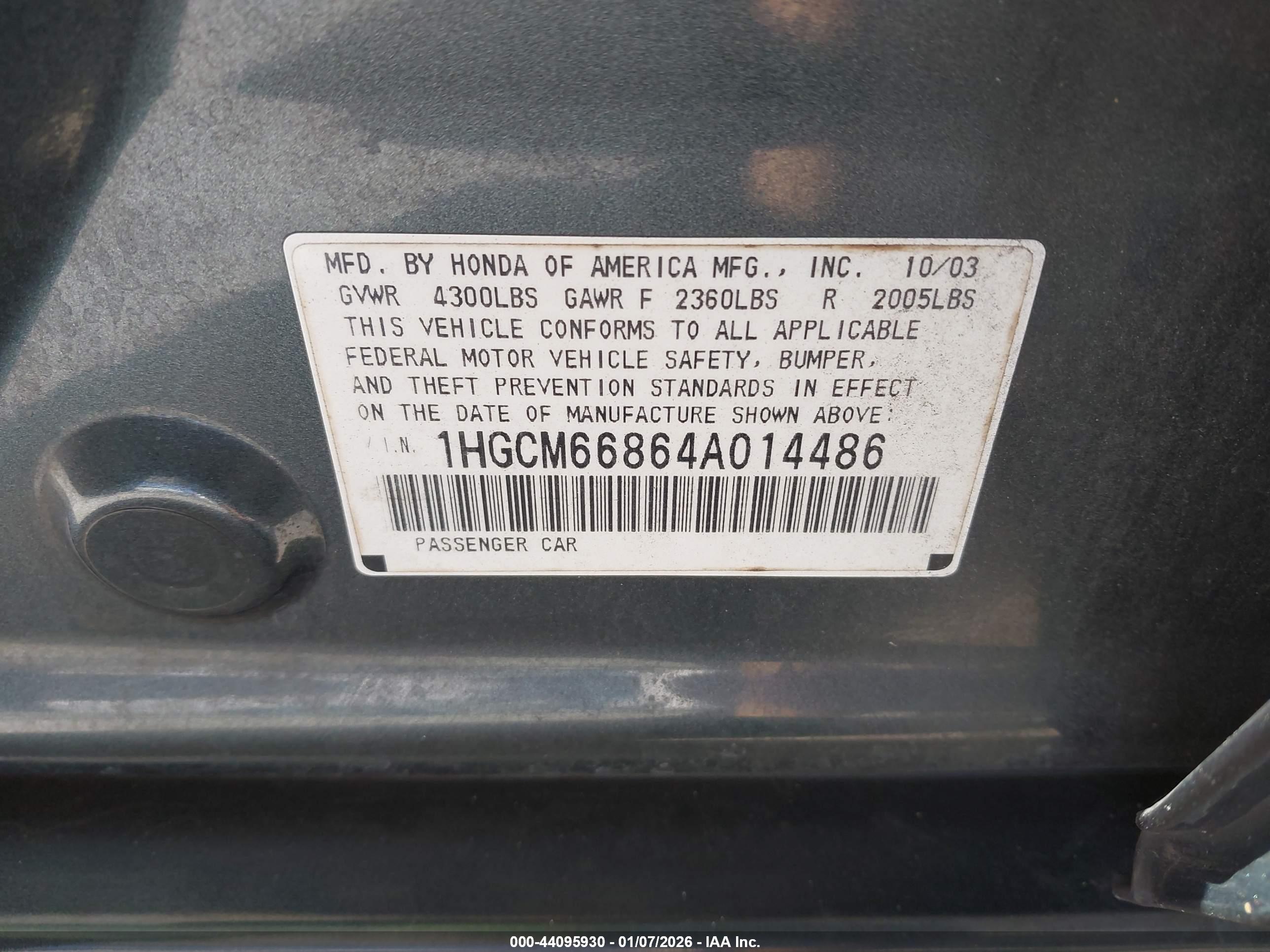 HONDA ACCORD image 9