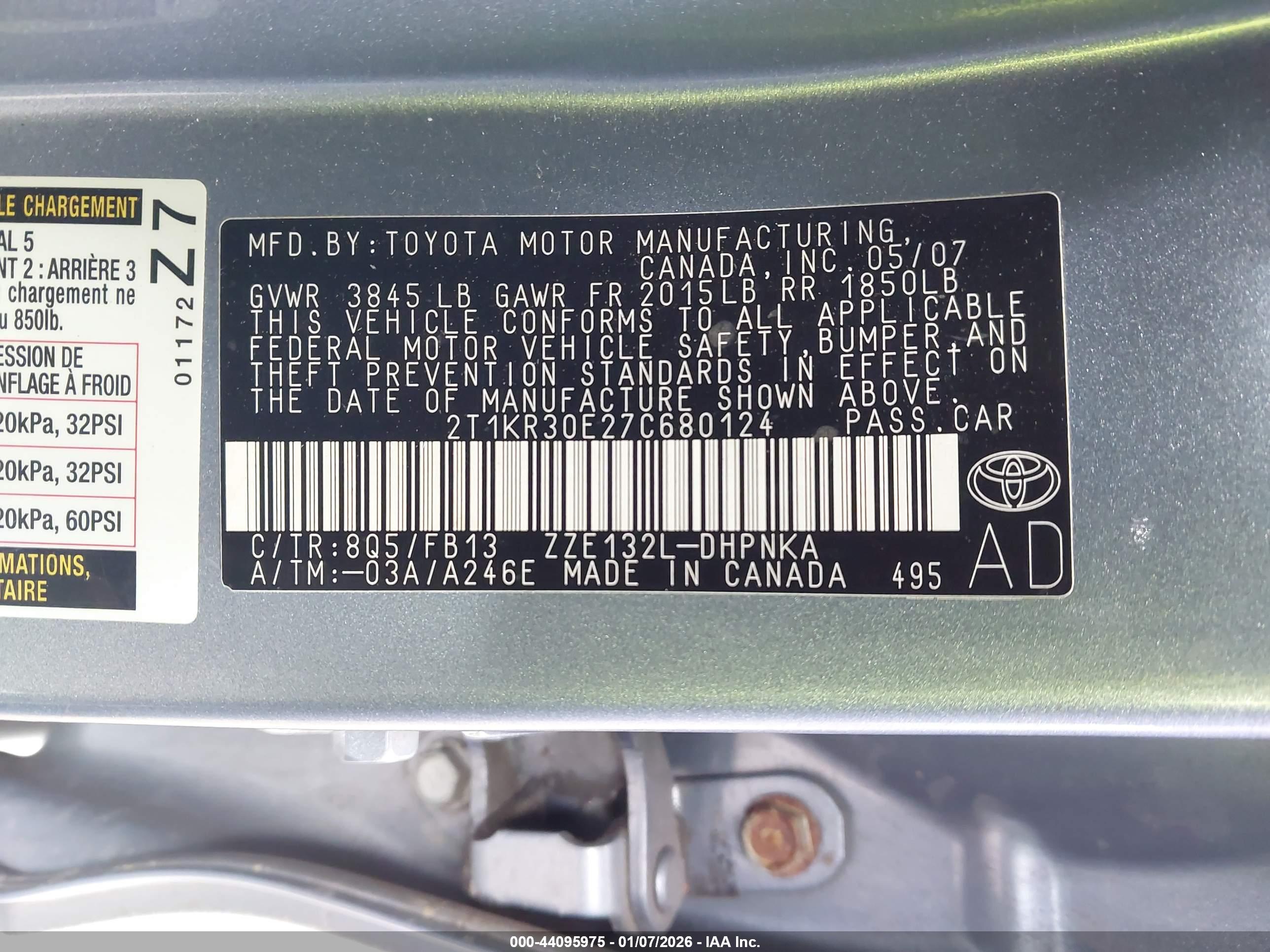TOYOTA MATRIX image 9