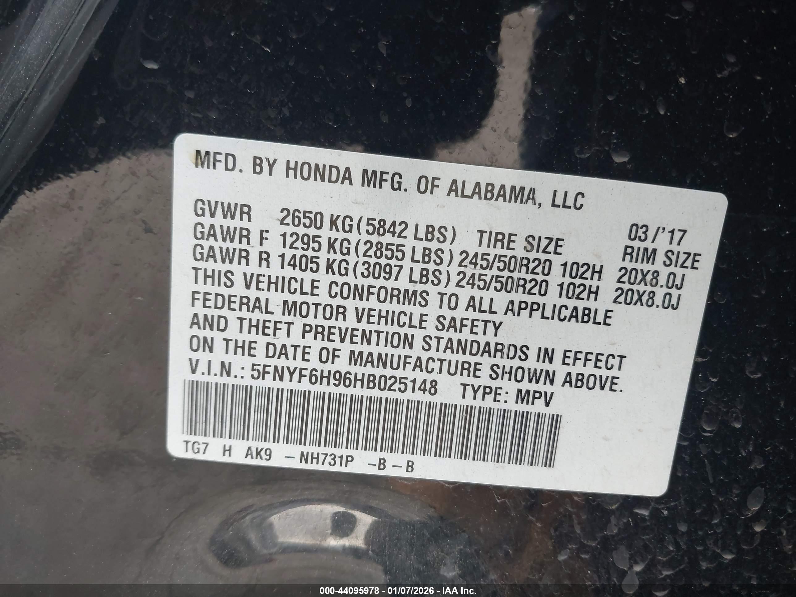 HONDA PILOT image 9