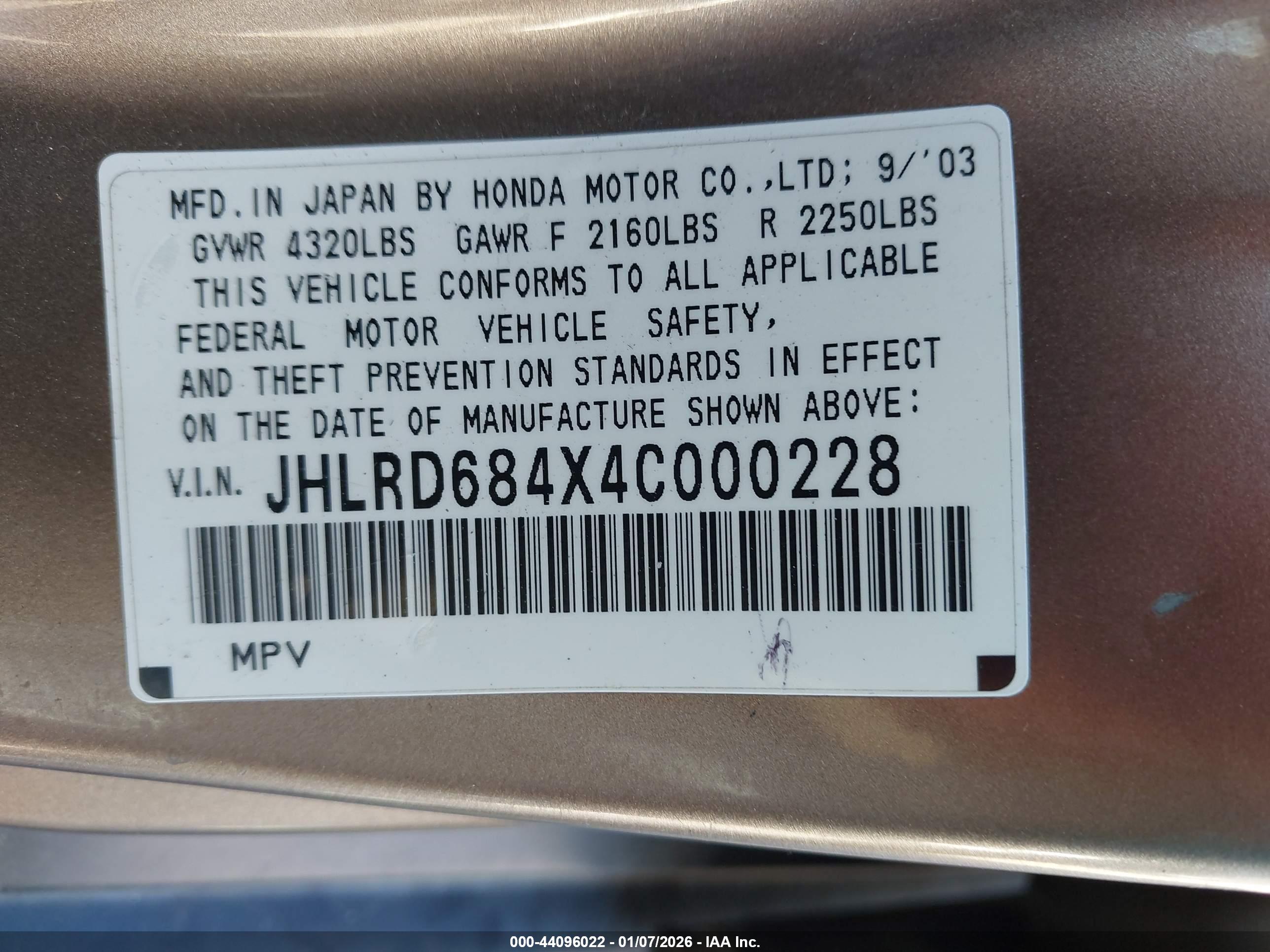 HONDA CR-V image 9