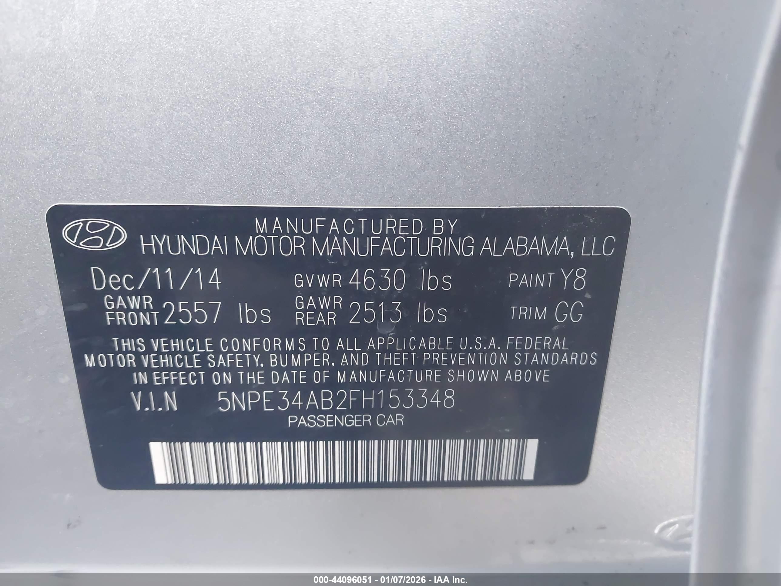 HYUNDAI SONATA image 9