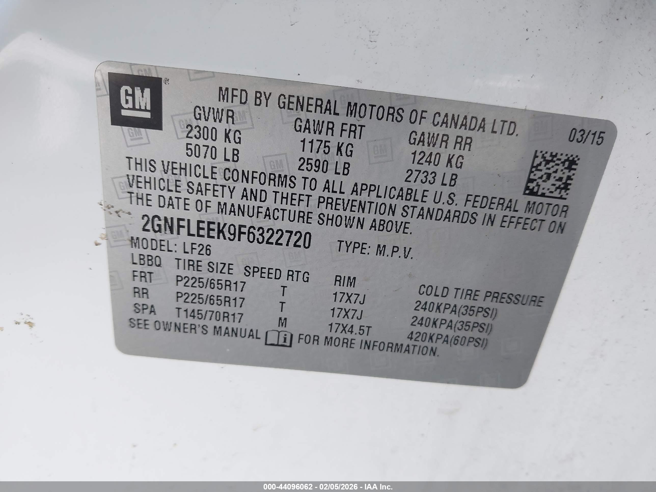 CHEVROLET EQUINOX image 9