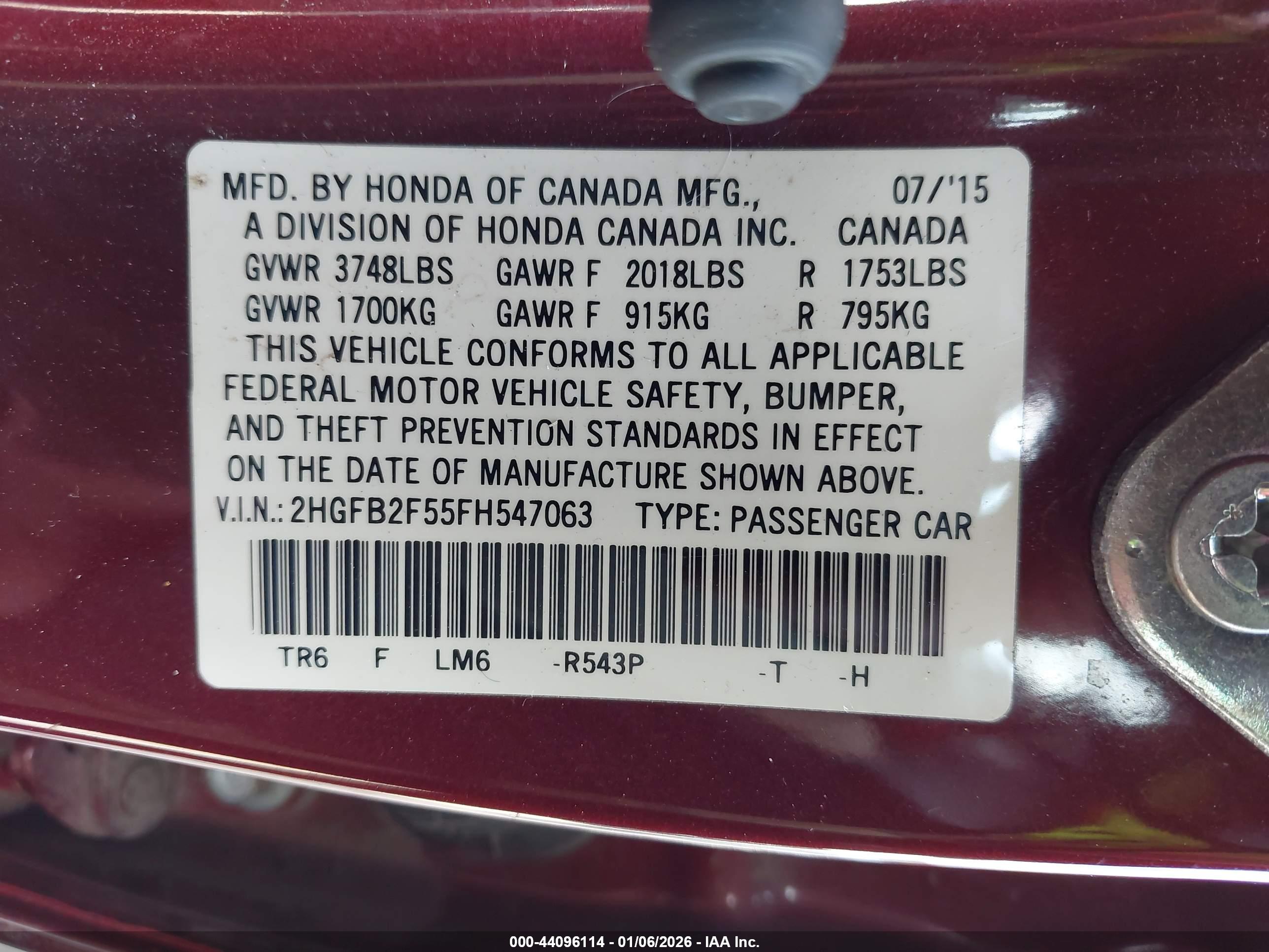 HONDA CIVIC image 9