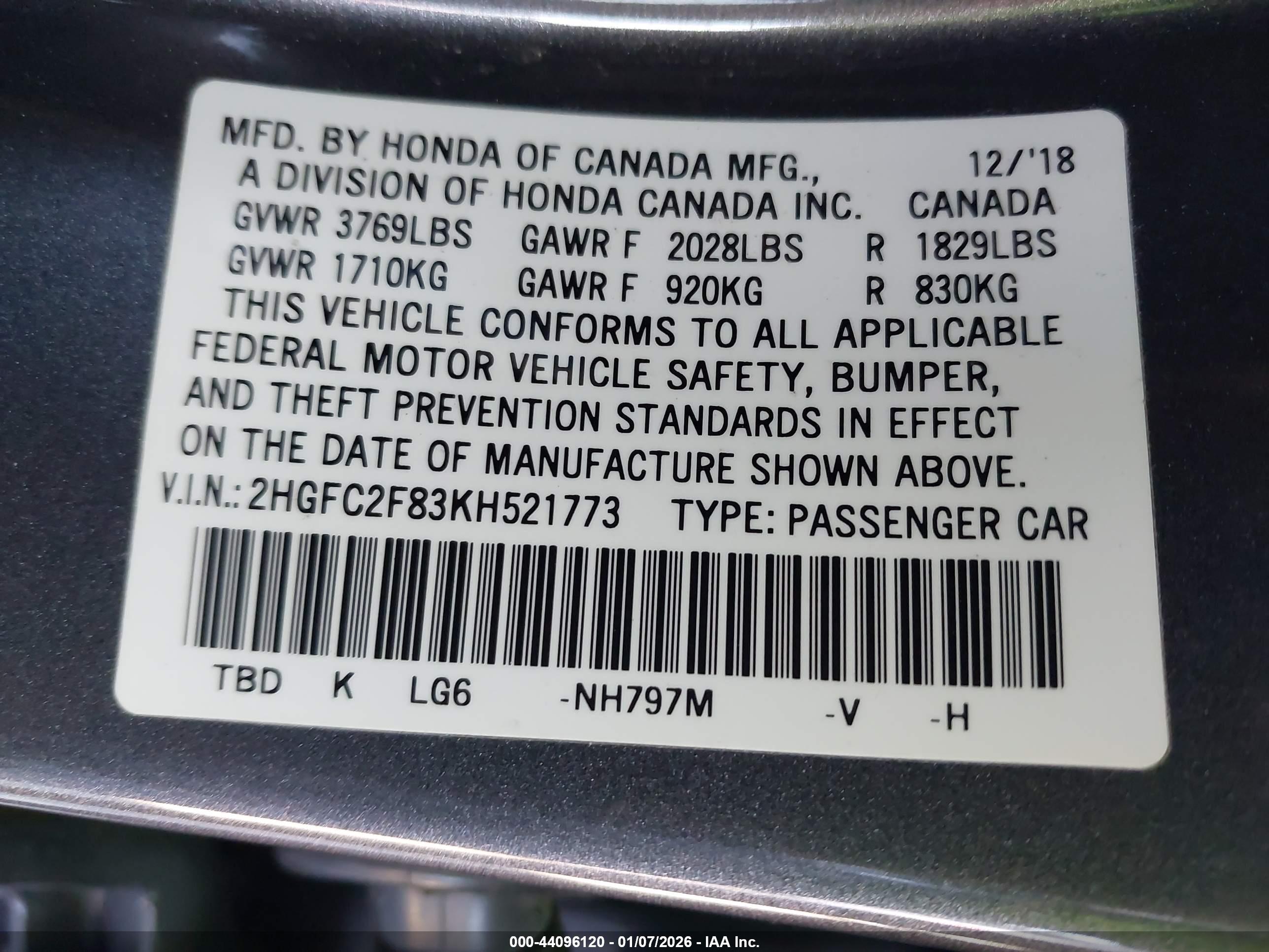 HONDA CIVIC image 9