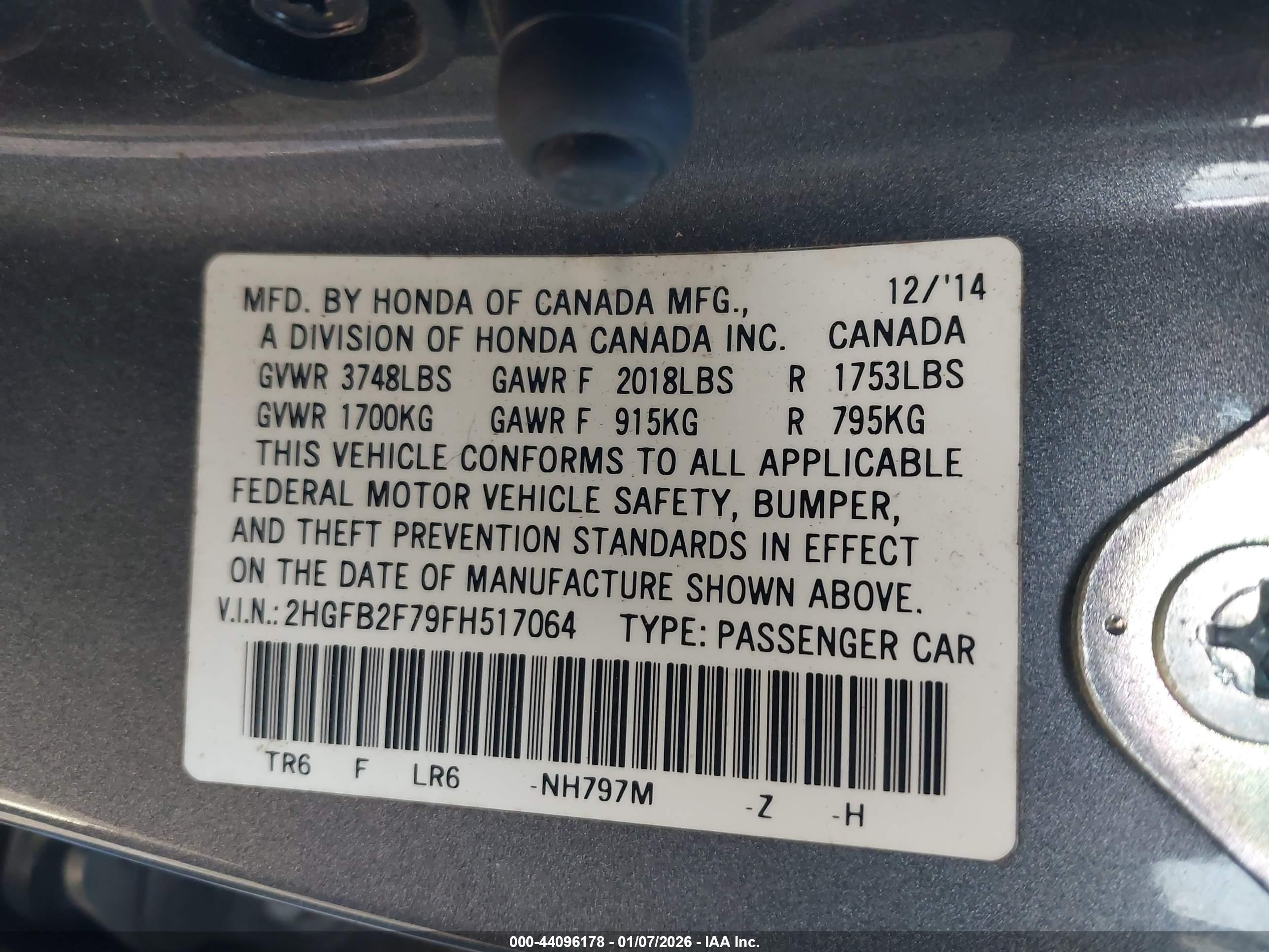 HONDA CIVIC image 9