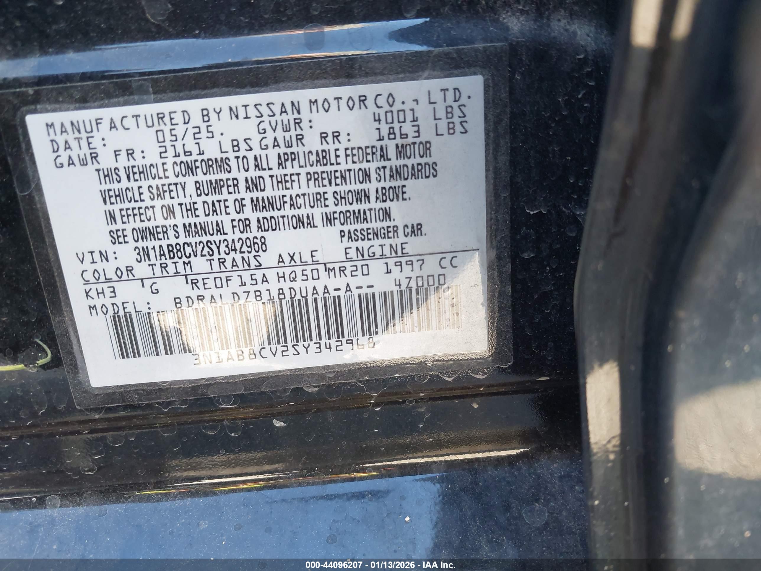 NISSAN SENTRA image 9