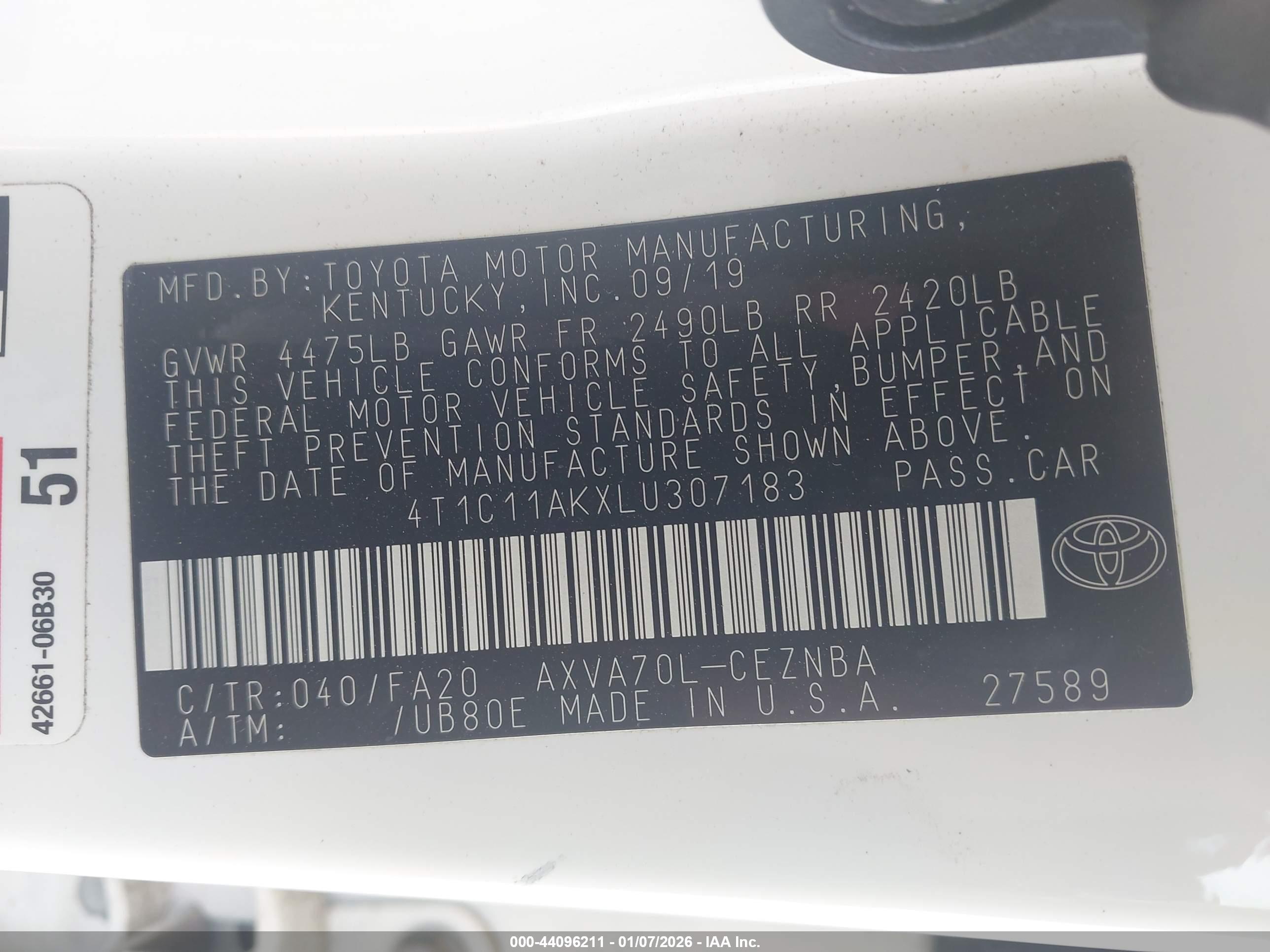 TOYOTA CAMRY image 9
