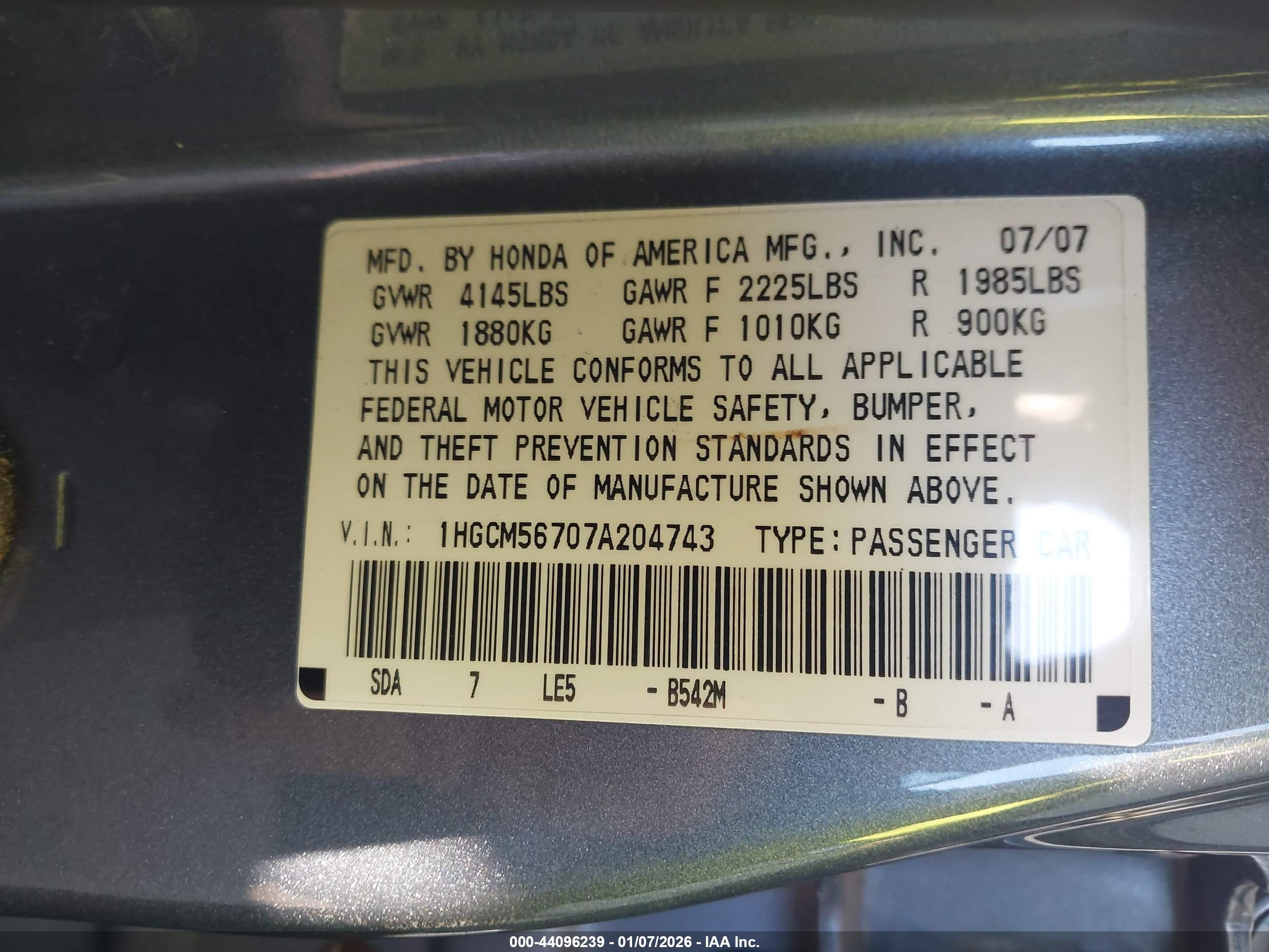 HONDA ACCORD image 9