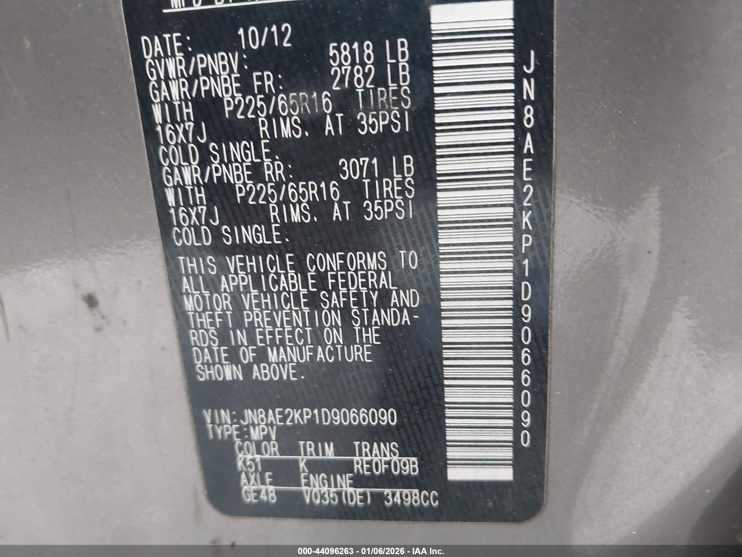 NISSAN QUEST image 9