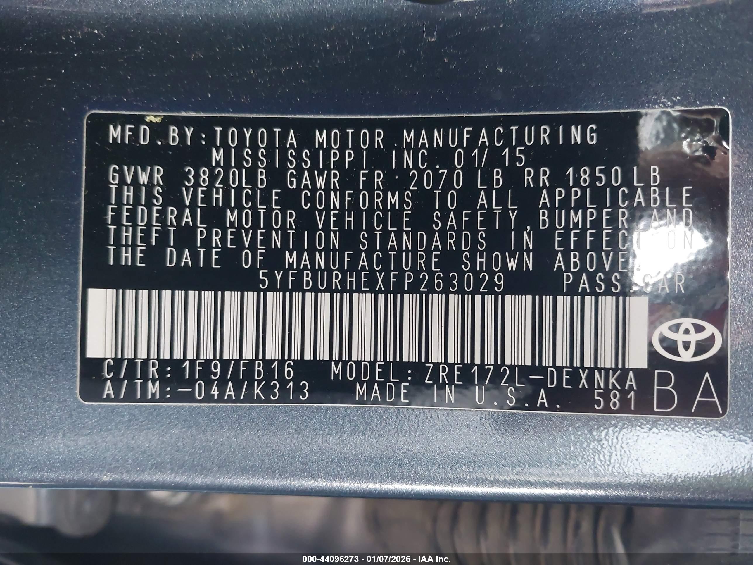 TOYOTA COROLLA image 9