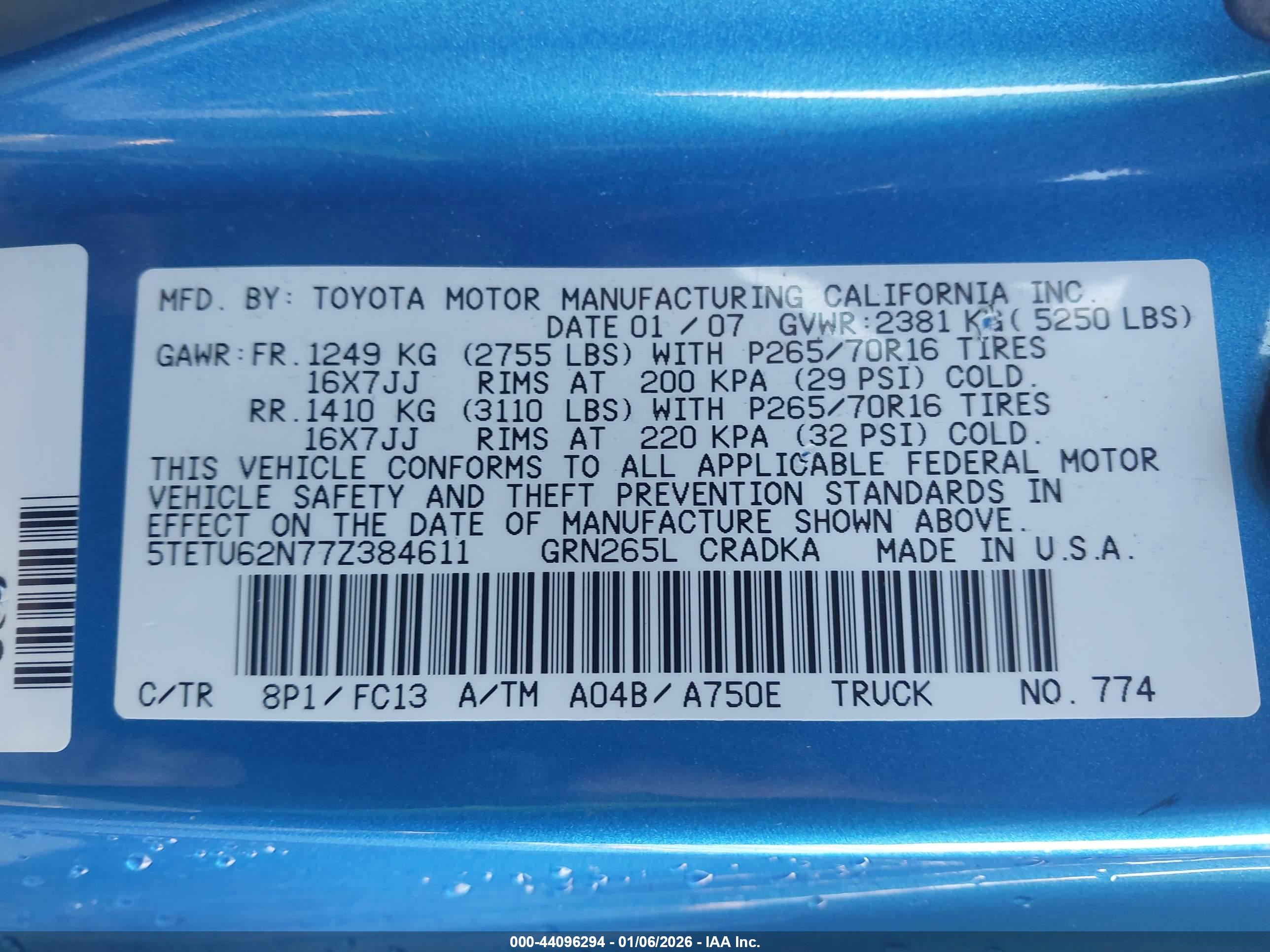 TOYOTA TACOMA image 9