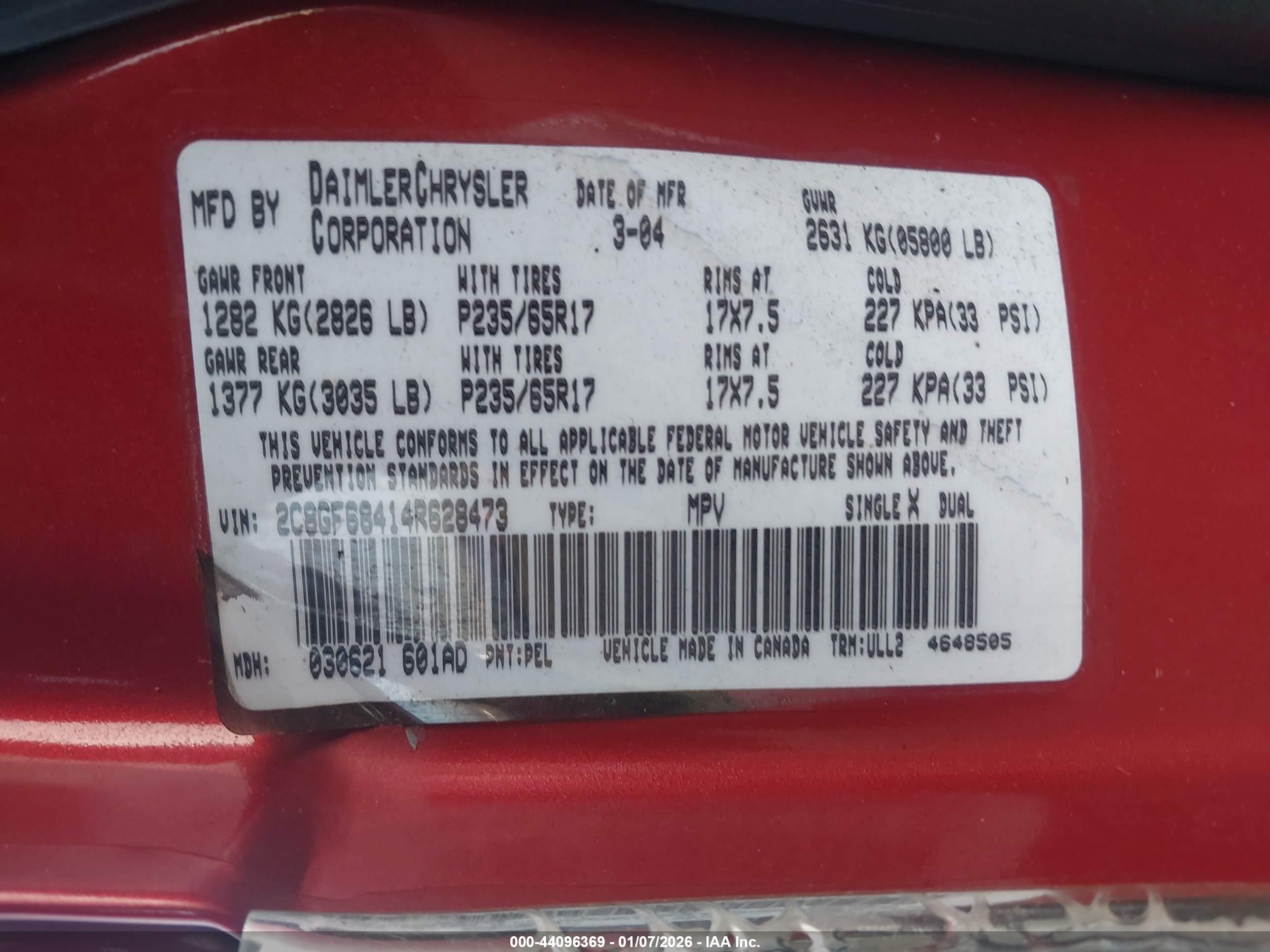 CHRYSLER PACIFICA image 9