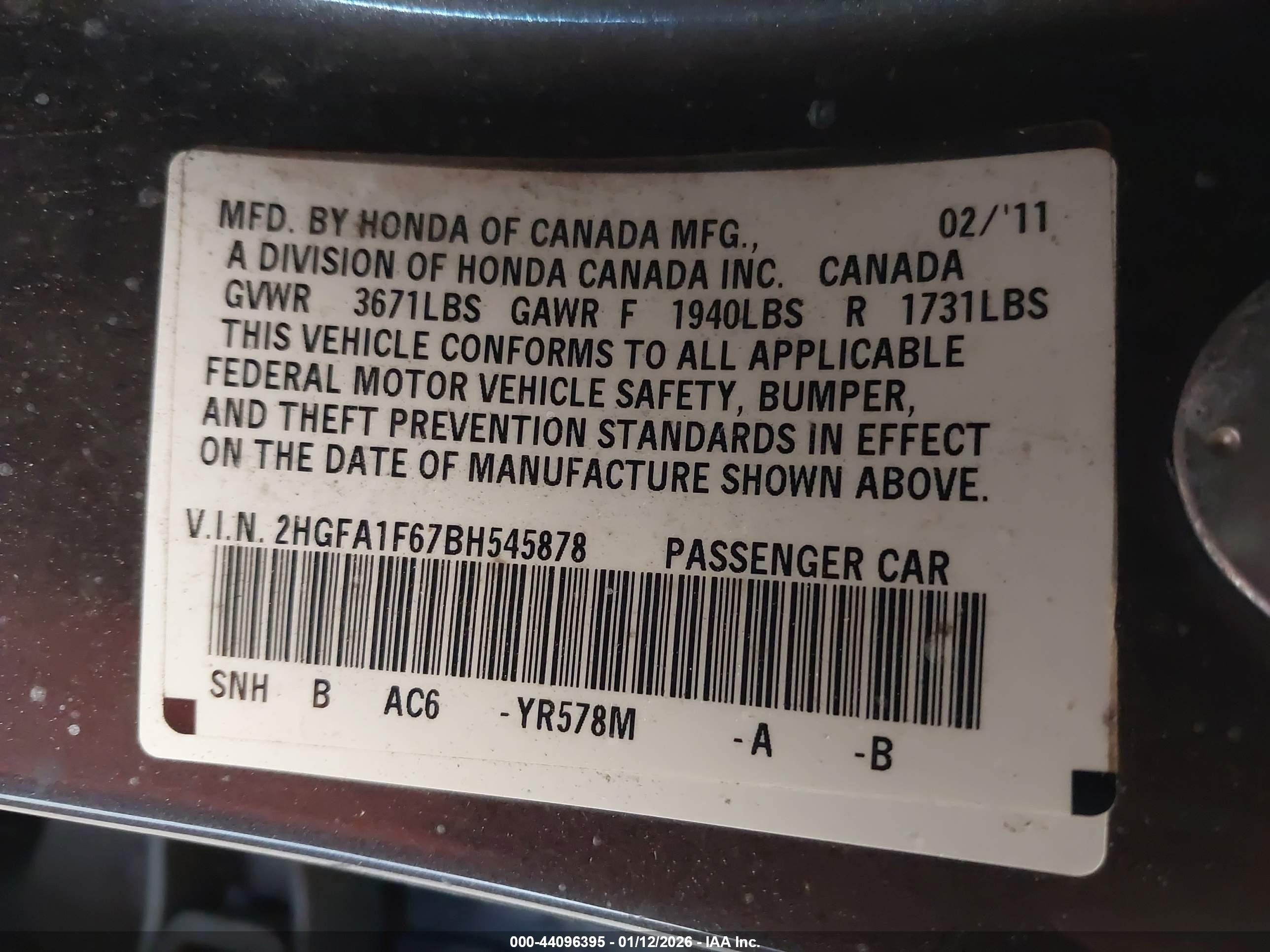 HONDA CIVIC image 9