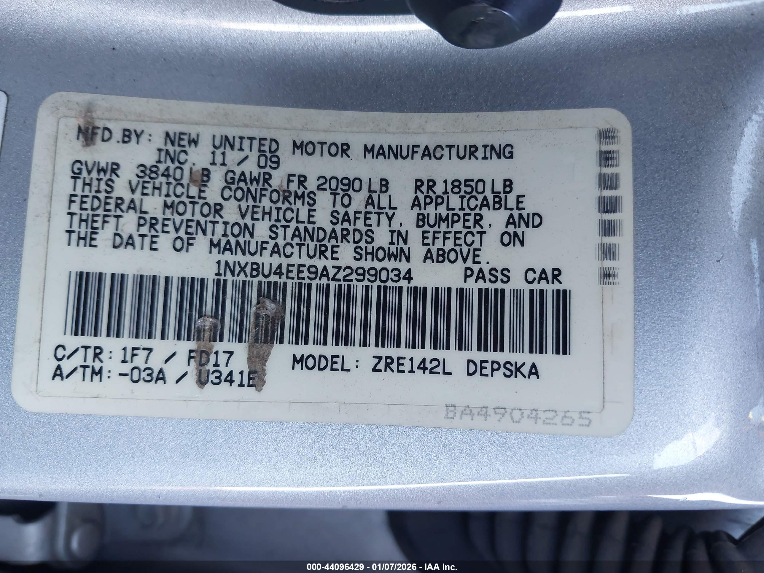 TOYOTA COROLLA image 9