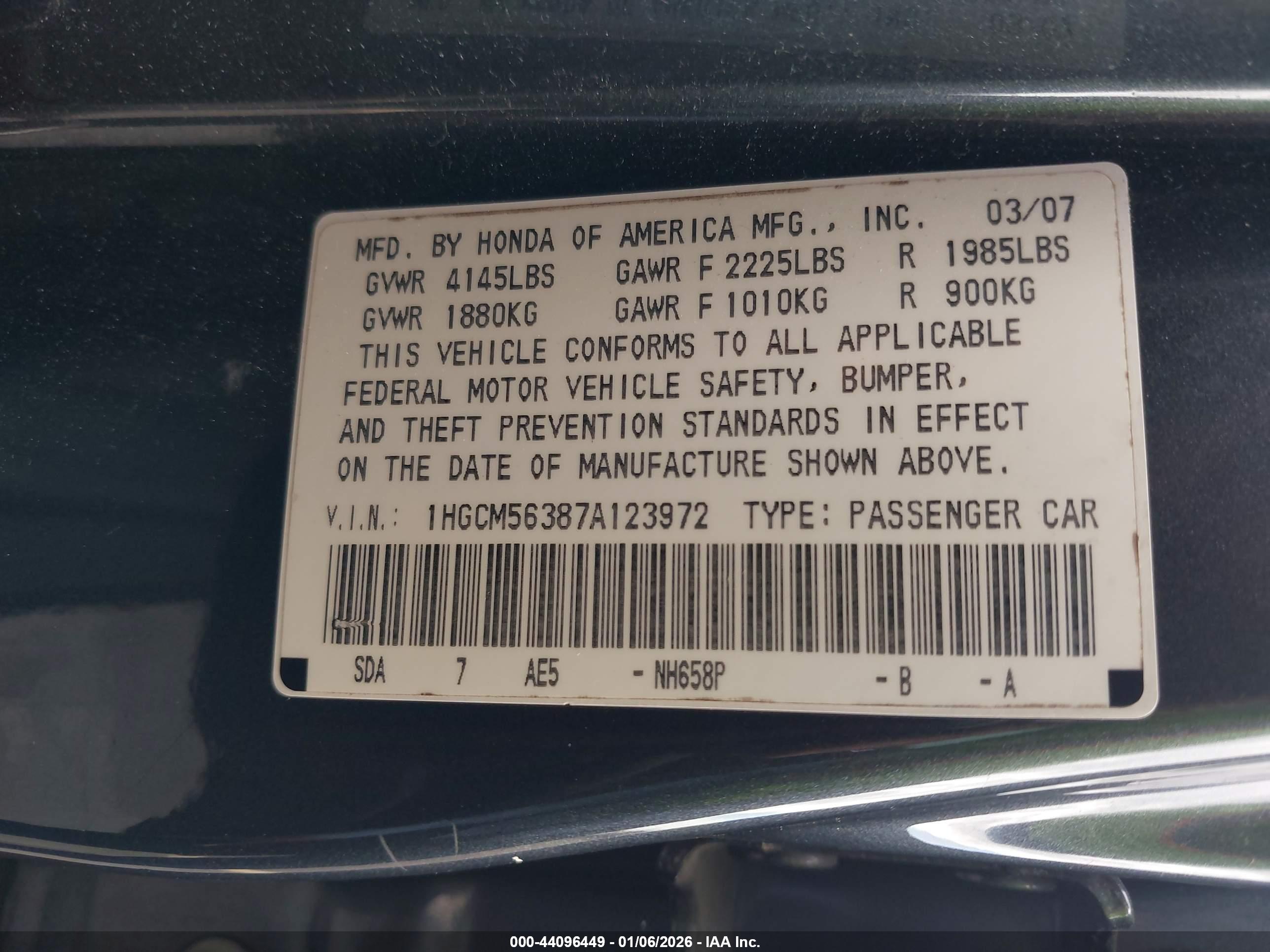 HONDA ACCORD image 9