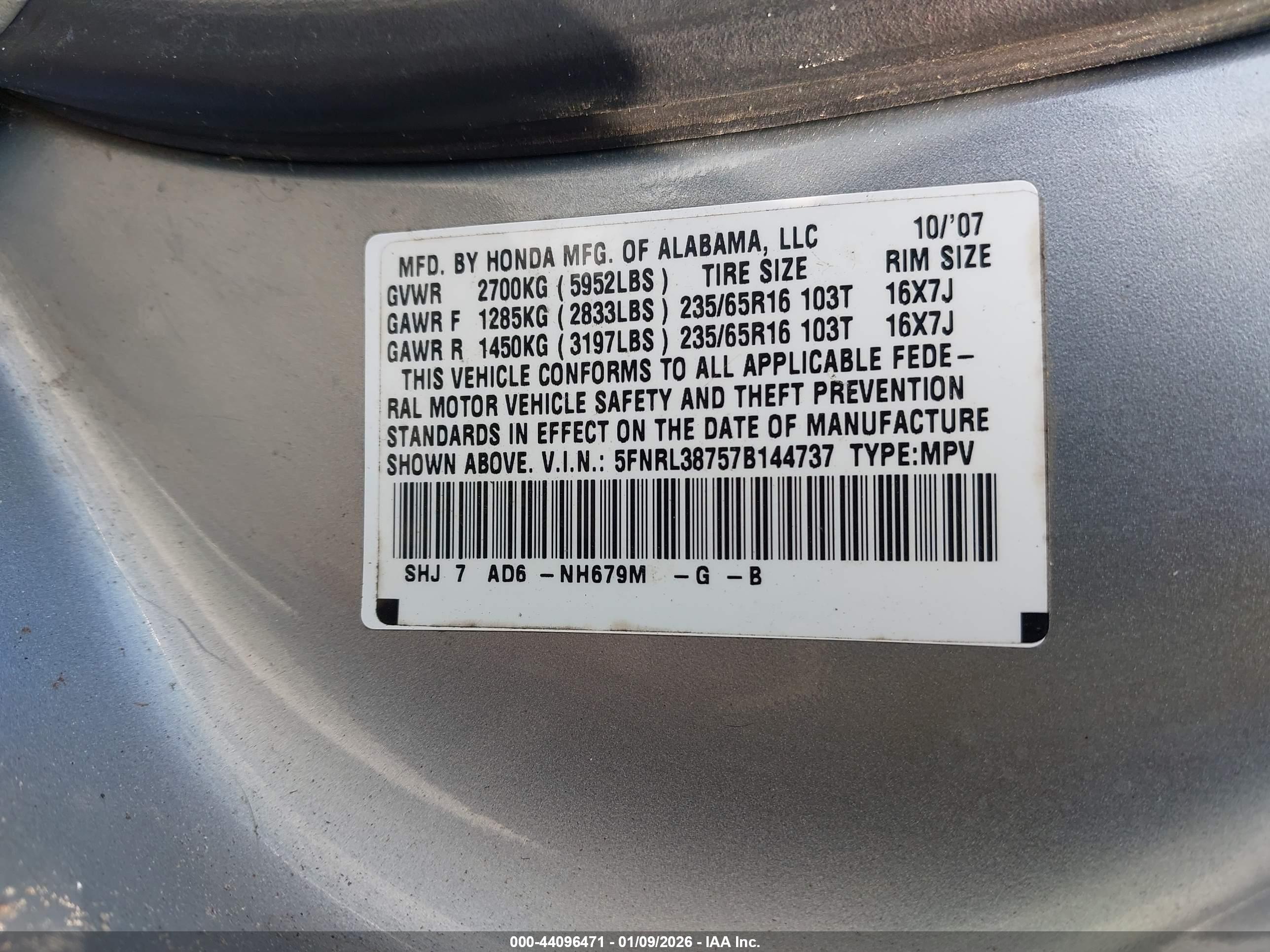HONDA ODYSSEY image 9