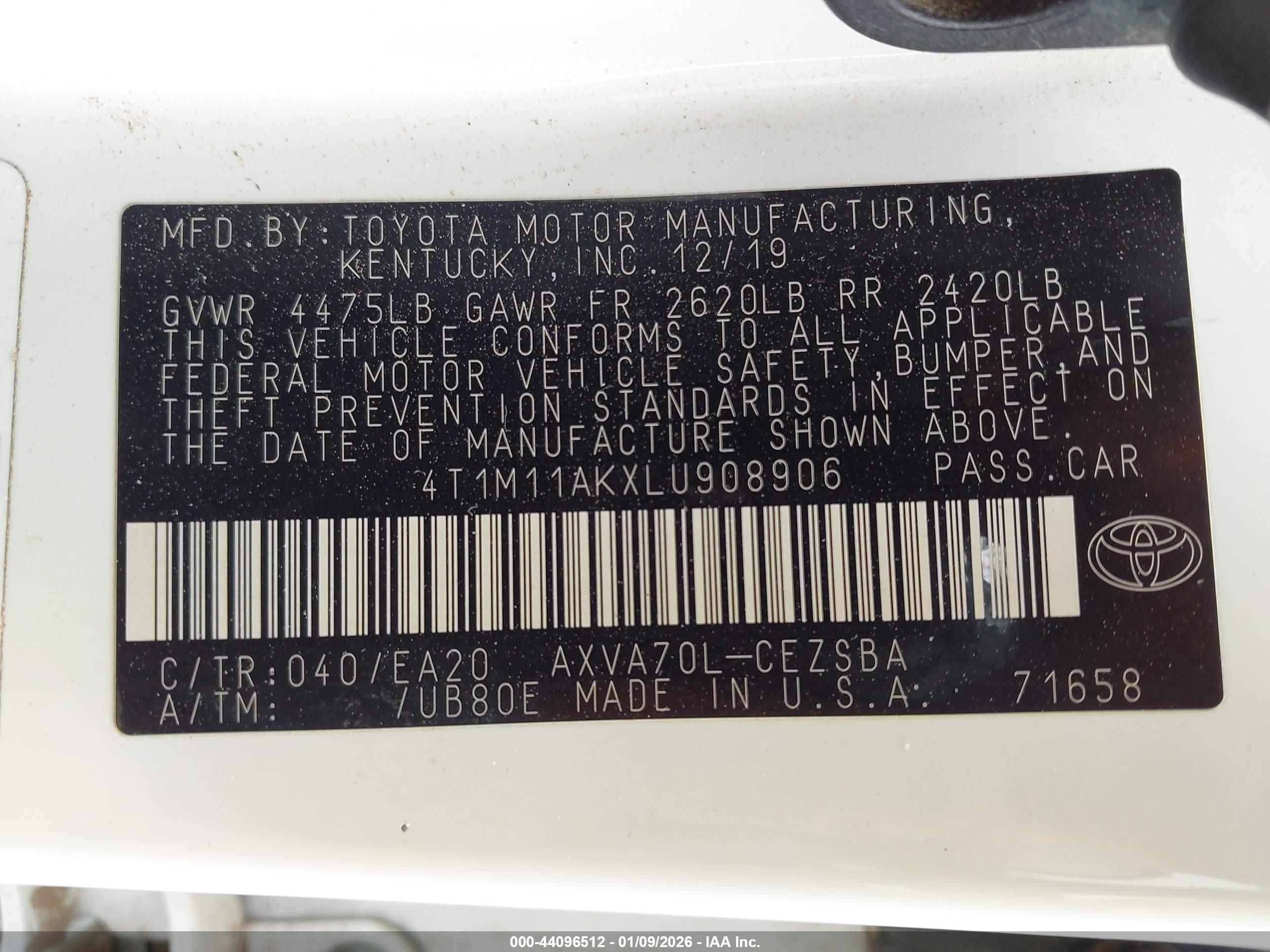 TOYOTA CAMRY image 9
