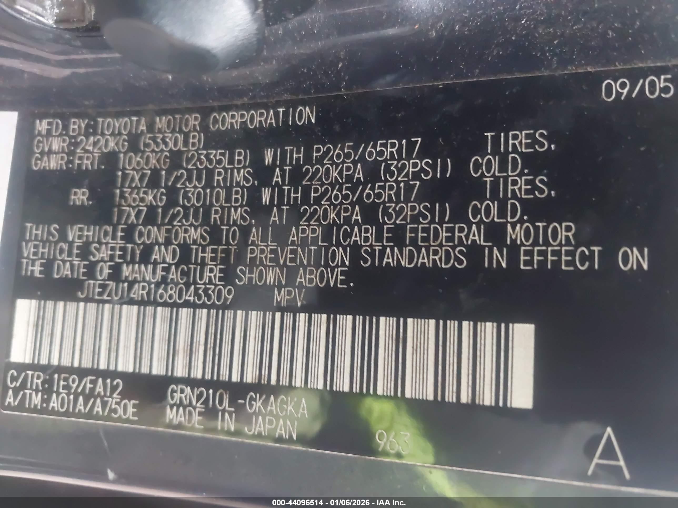 TOYOTA 4RUNNER image 9