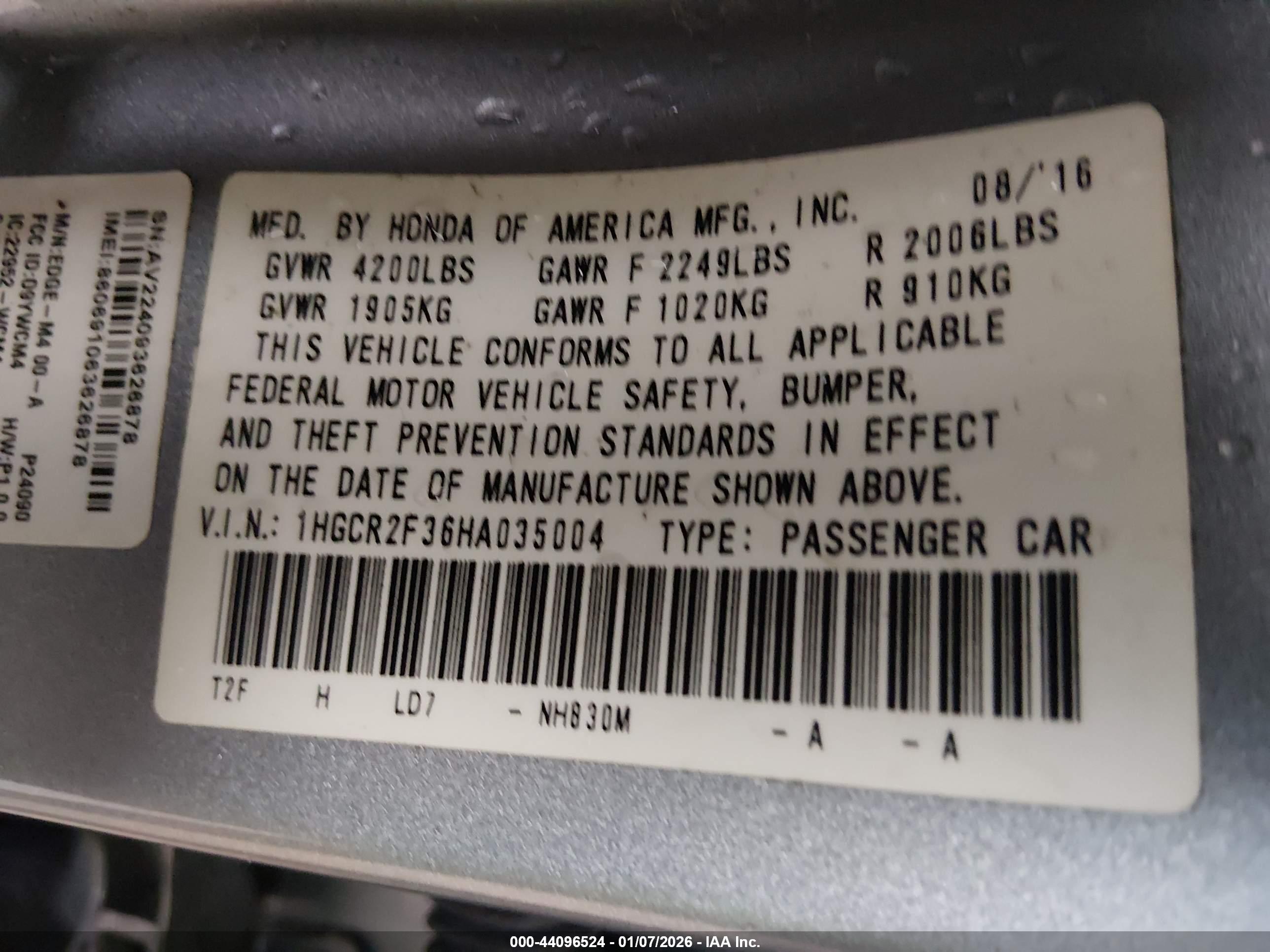 HONDA ACCORD image 9