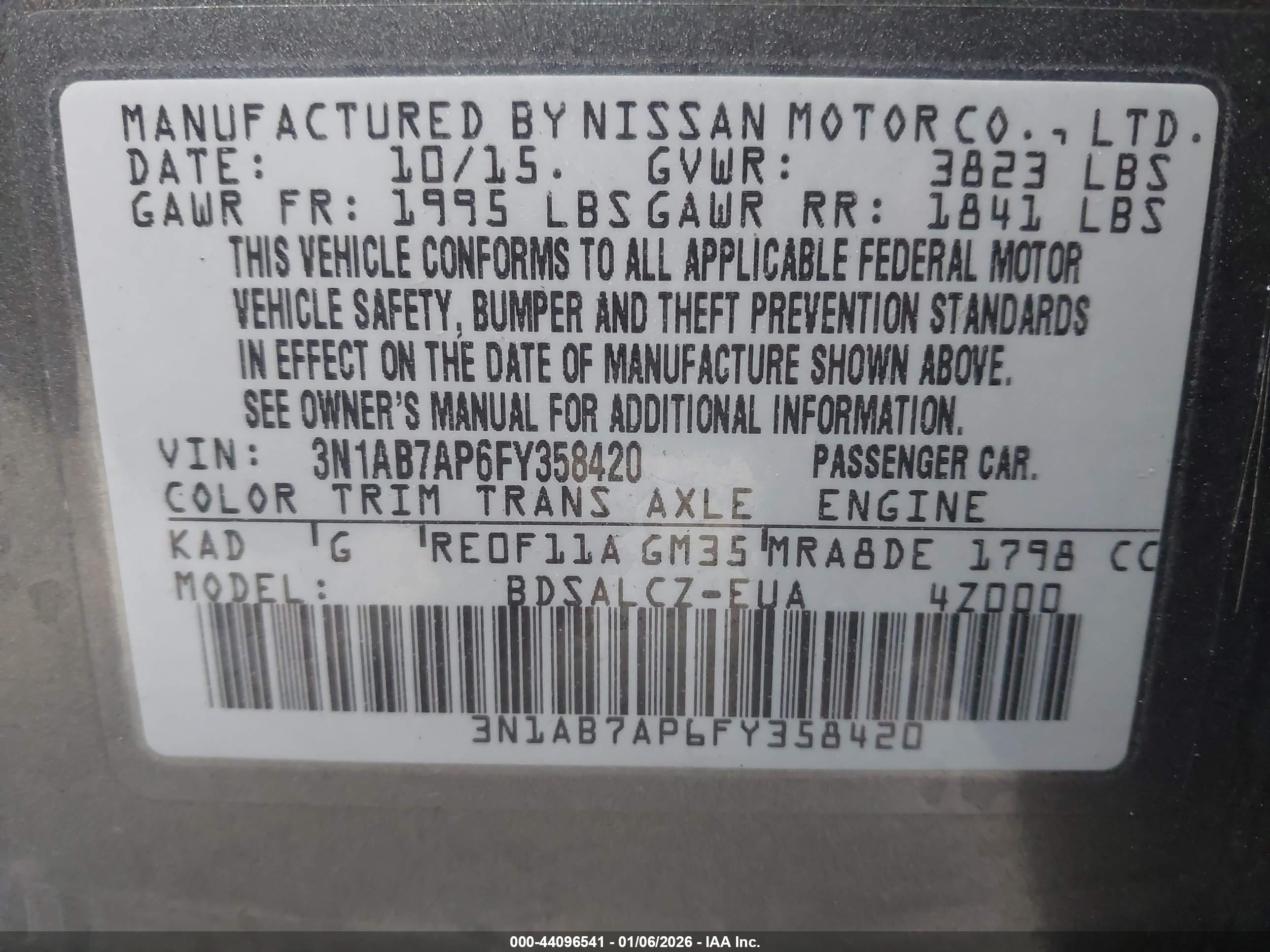 NISSAN SENTRA image 9