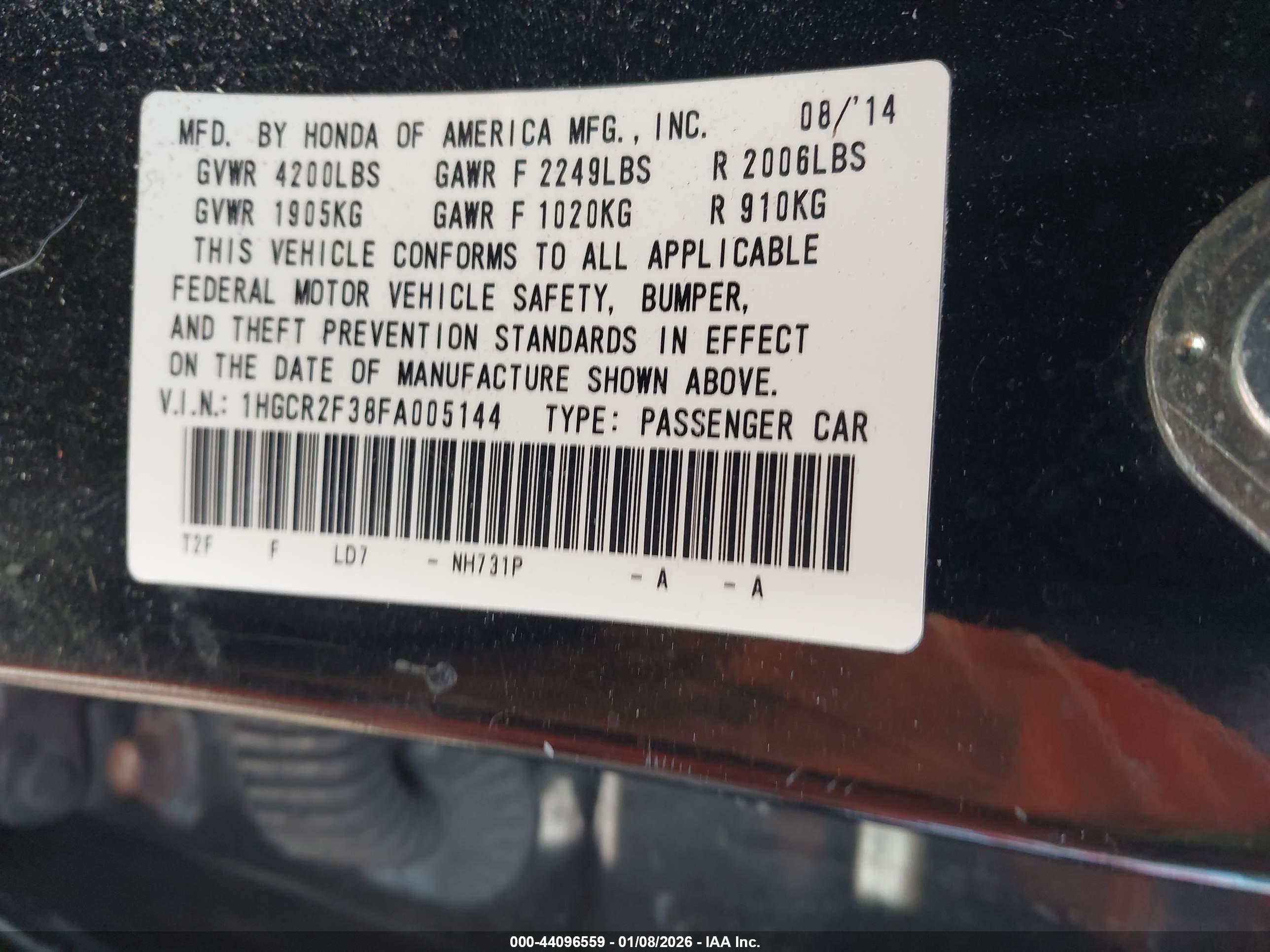 HONDA ACCORD image 9