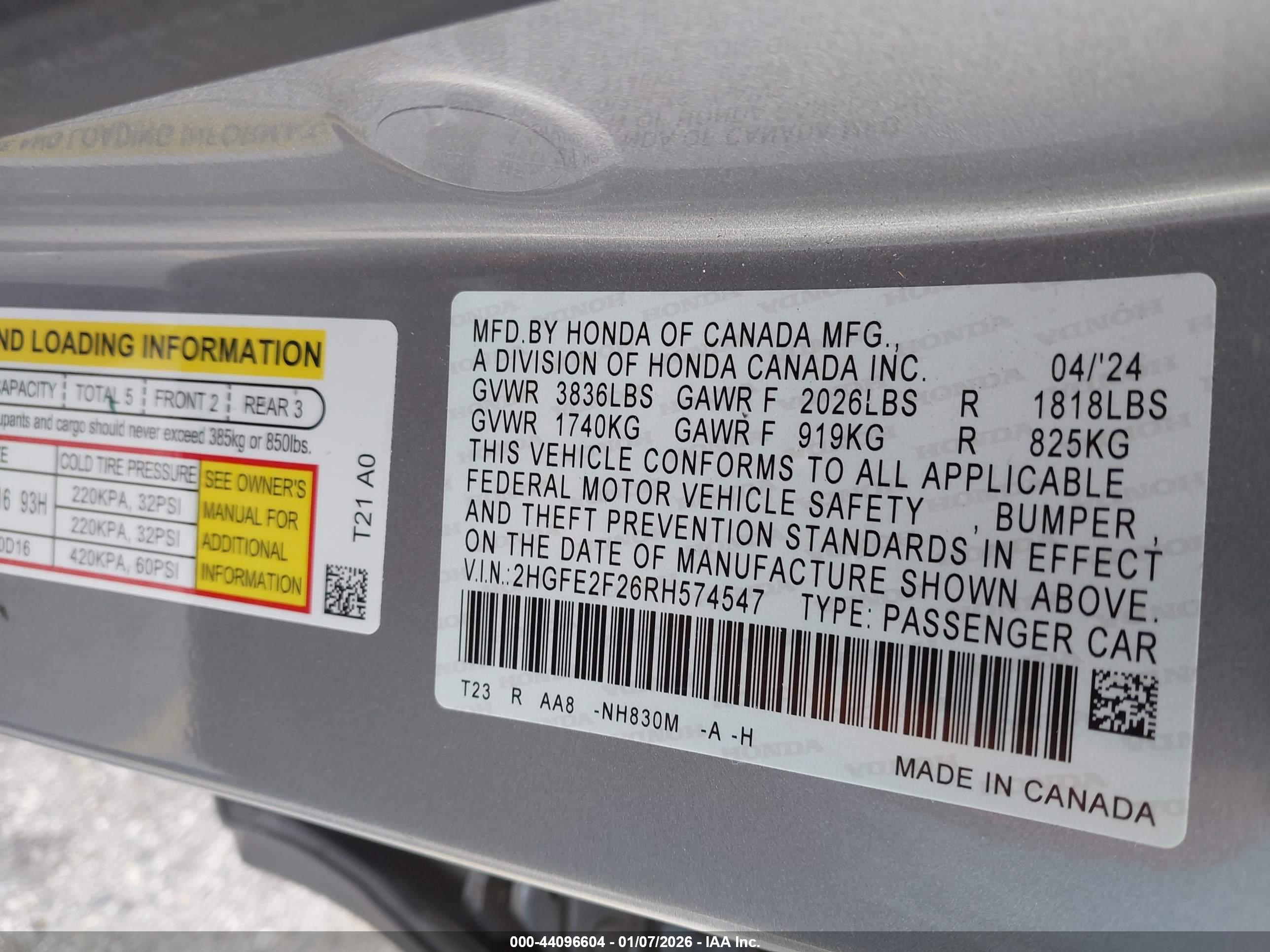 HONDA CIVIC image 9