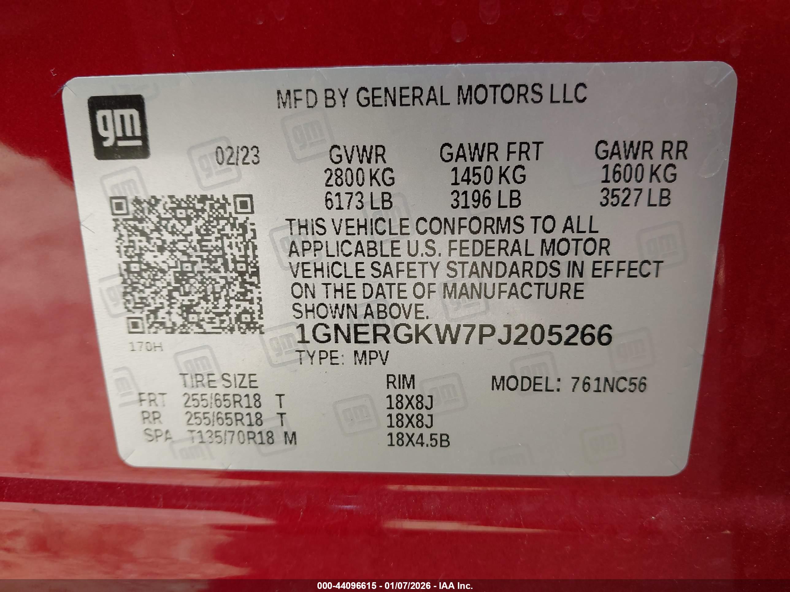 CHEVROLET TRAVERSE image 9