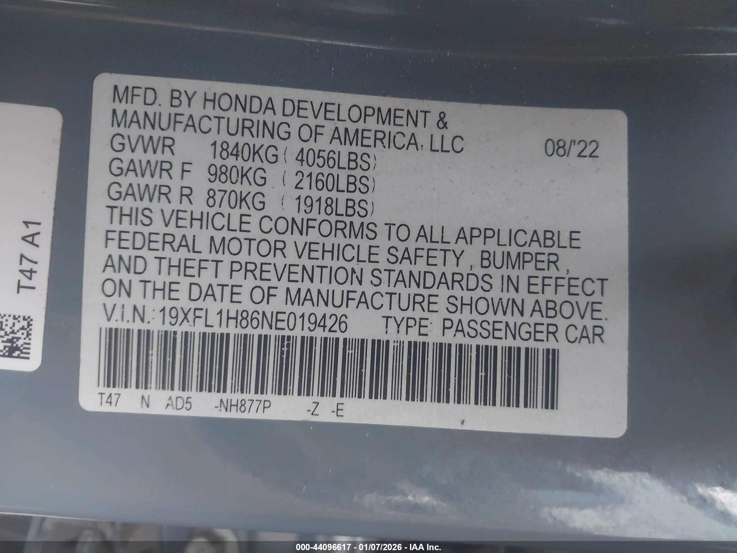 HONDA CIVIC image 9