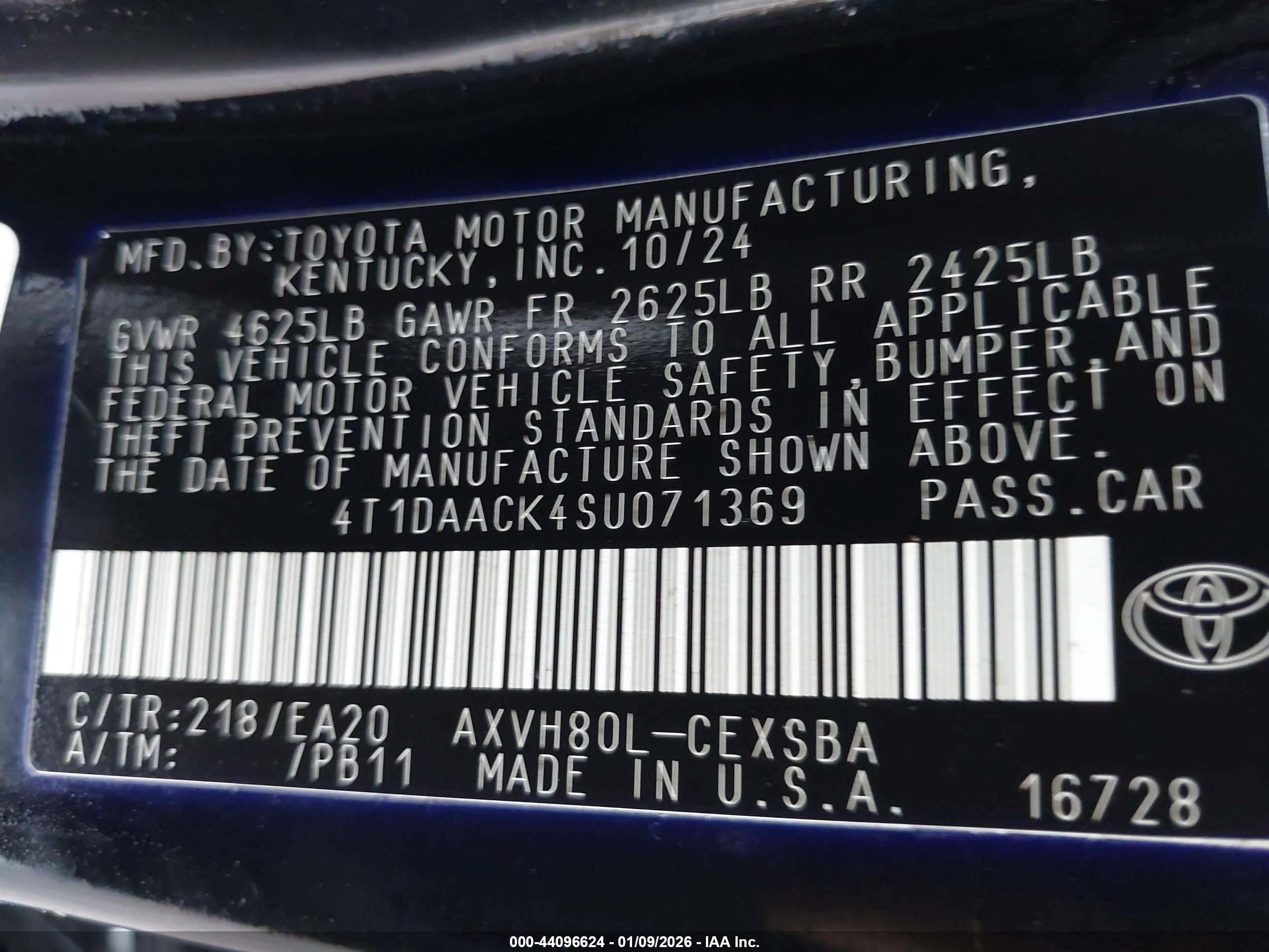 TOYOTA CAMRY image 9