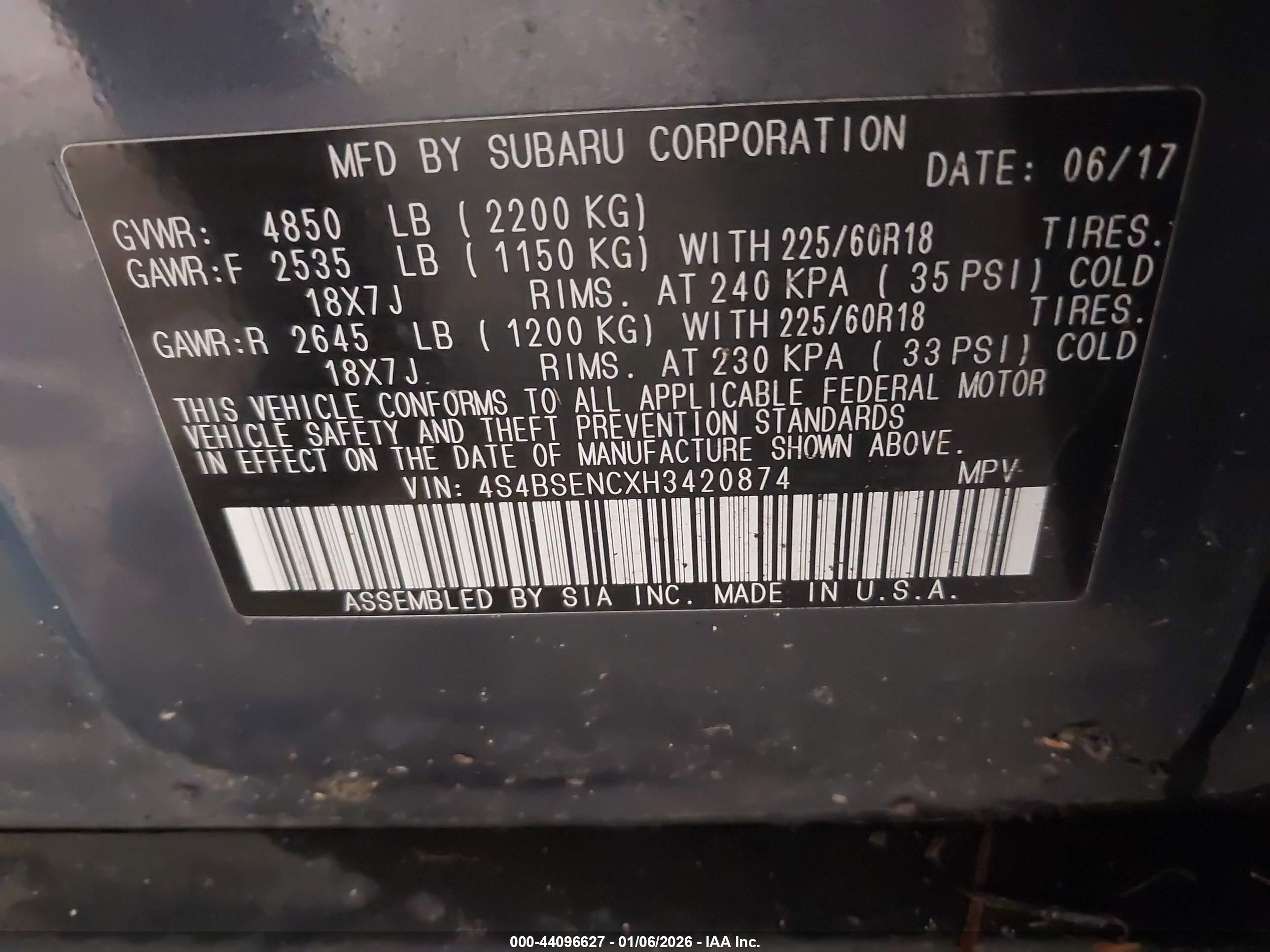 SUBARU OUTBACK image 9