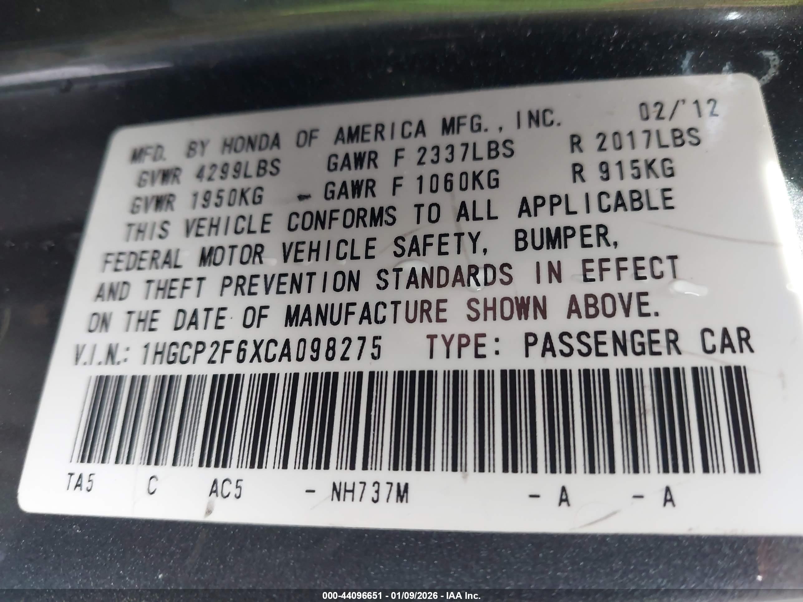 HONDA ACCORD image 9