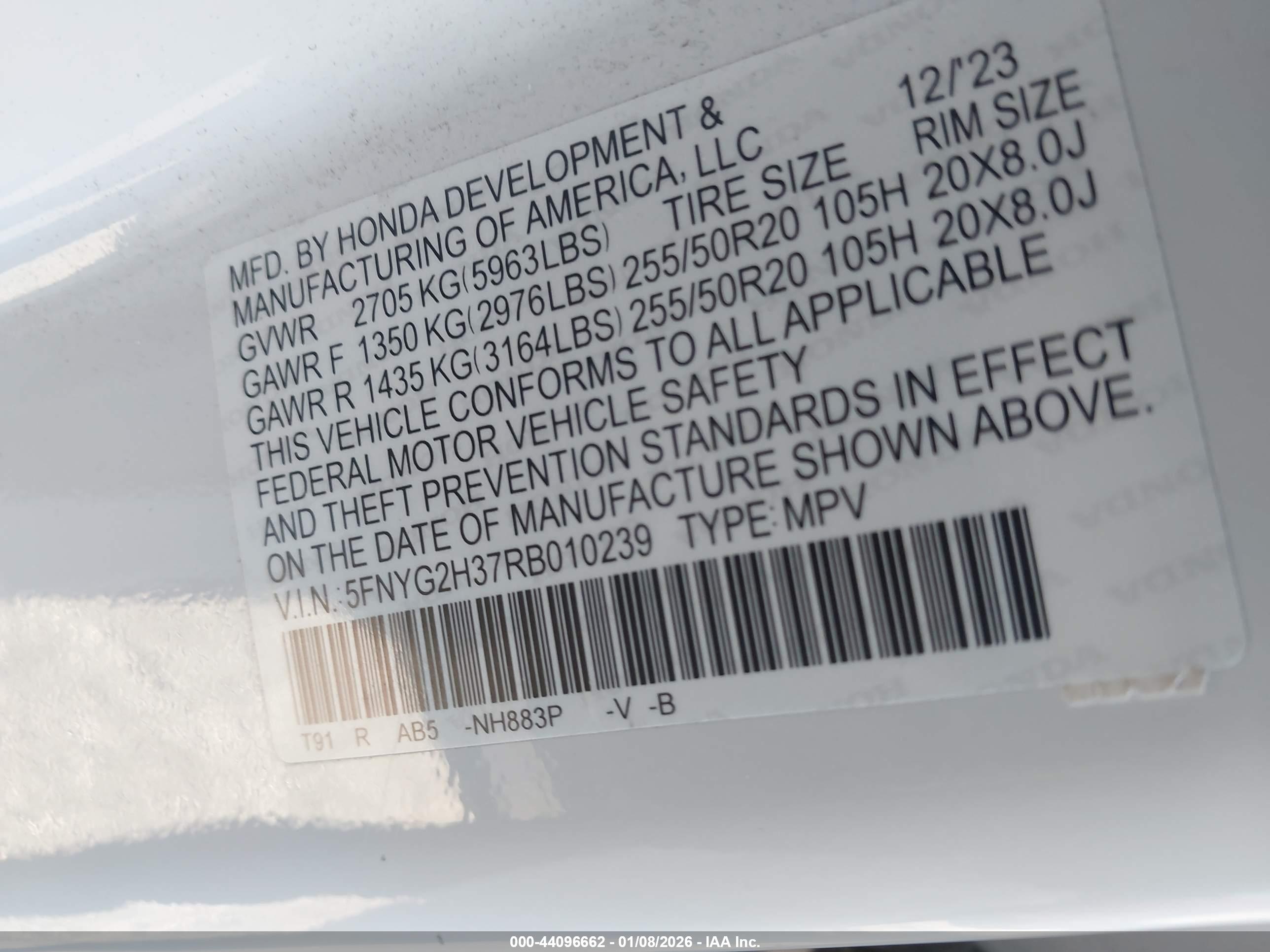 HONDA PILOT image 9