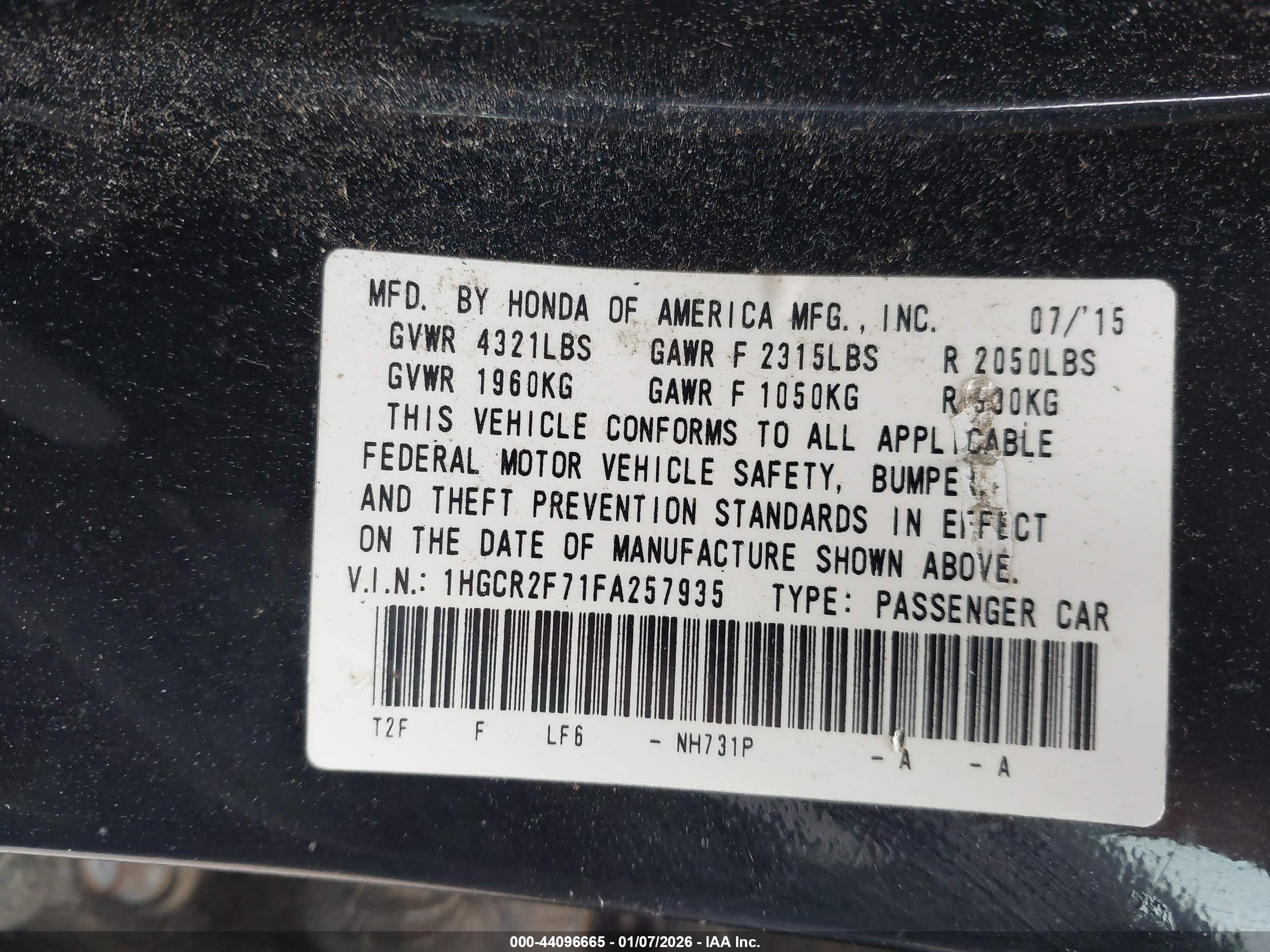 HONDA ACCORD image 9