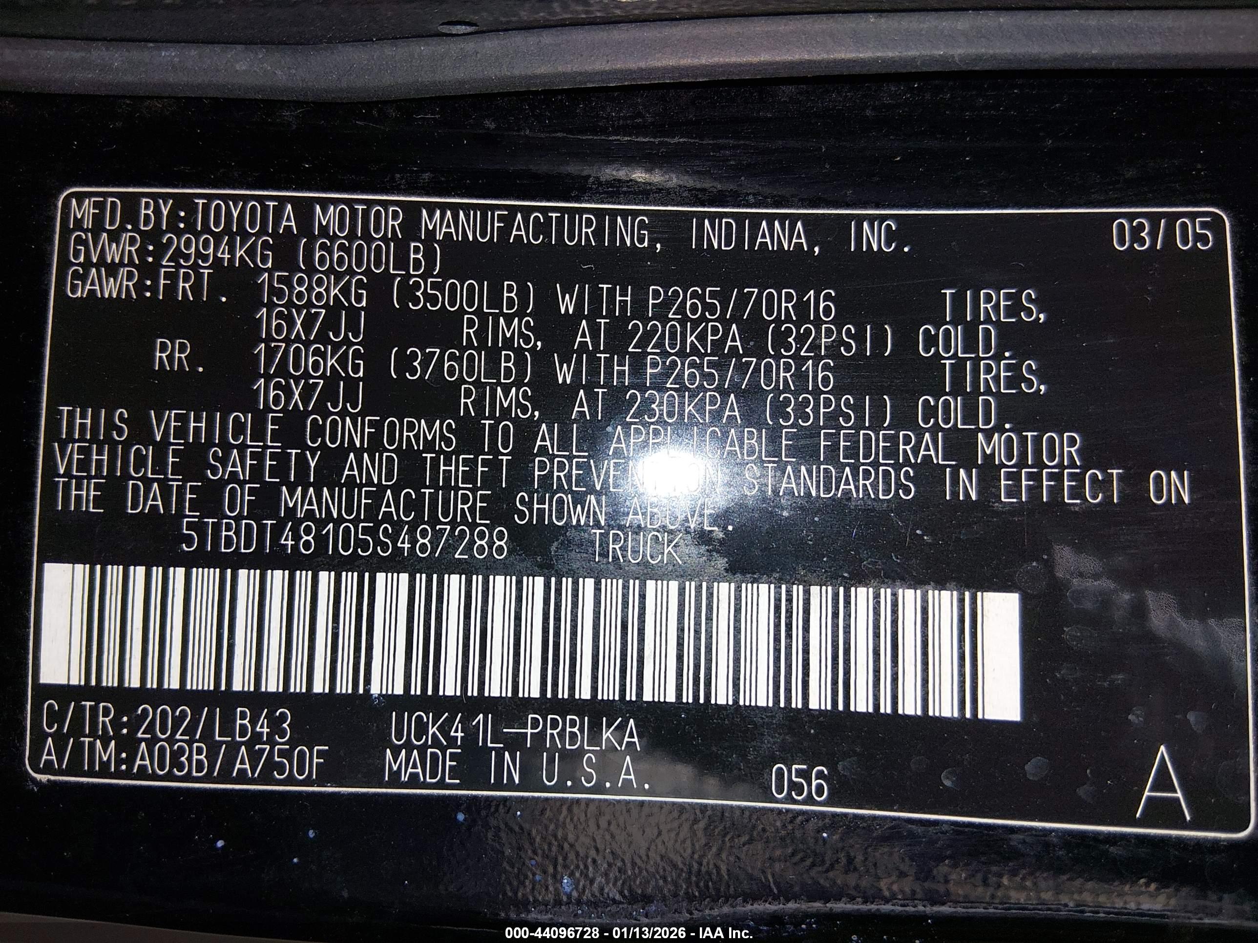 TOYOTA TUNDRA image 9