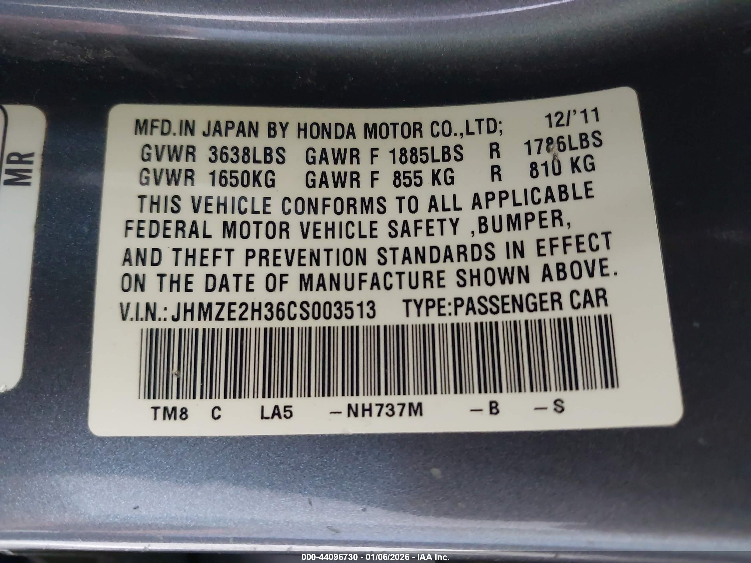 HONDA INSIGHT image 9