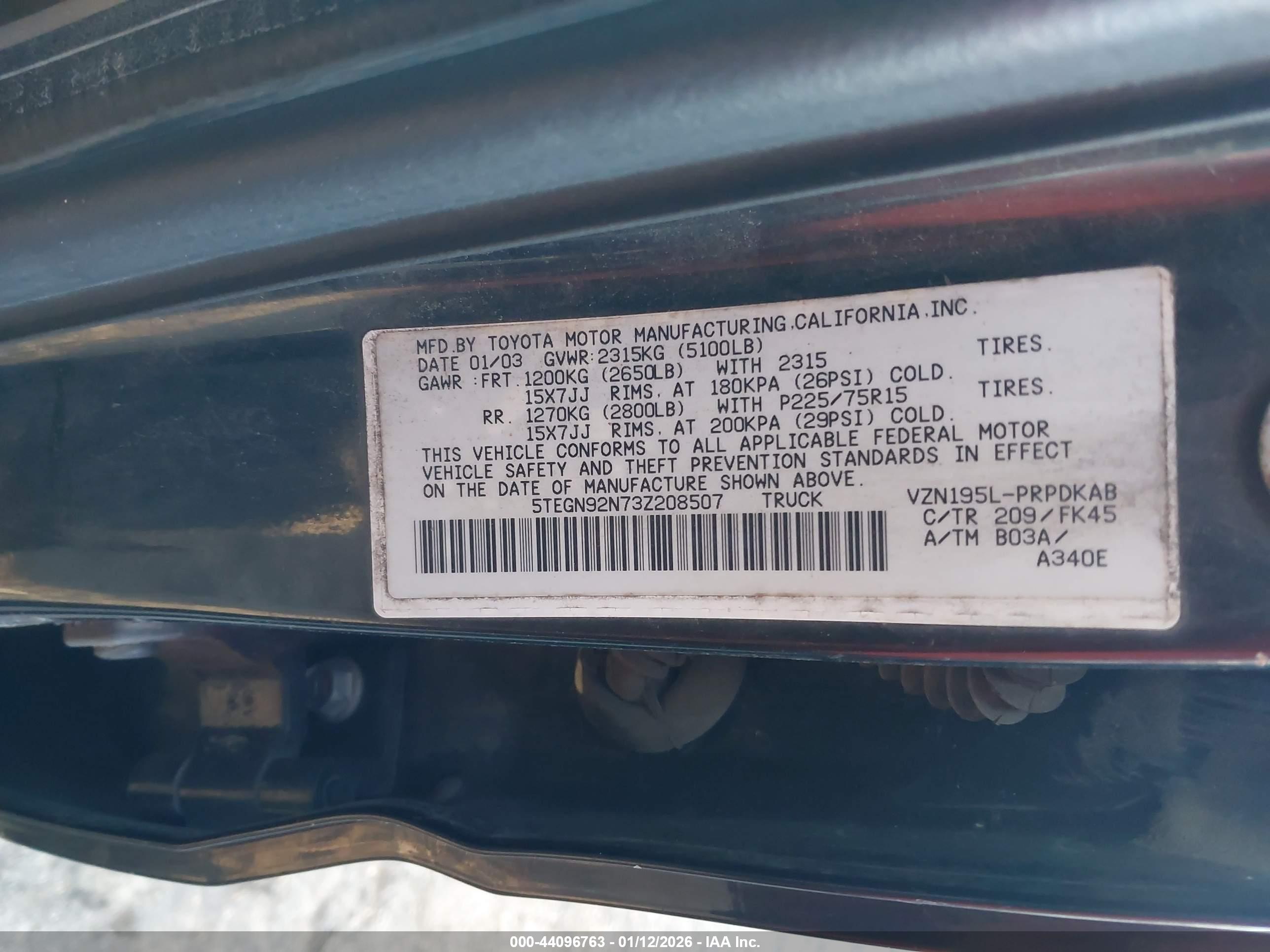 TOYOTA TACOMA image 9