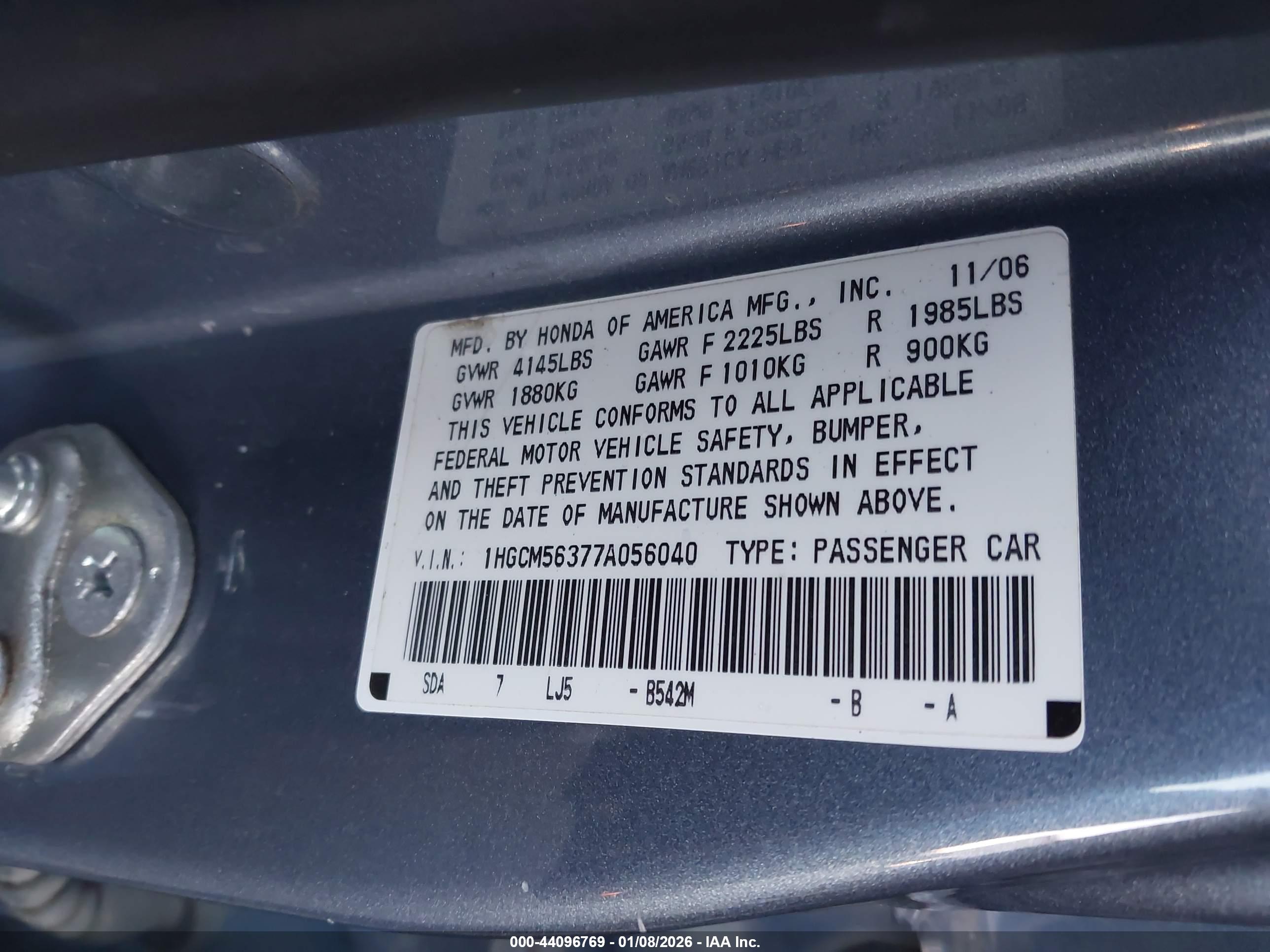 HONDA ACCORD image 9
