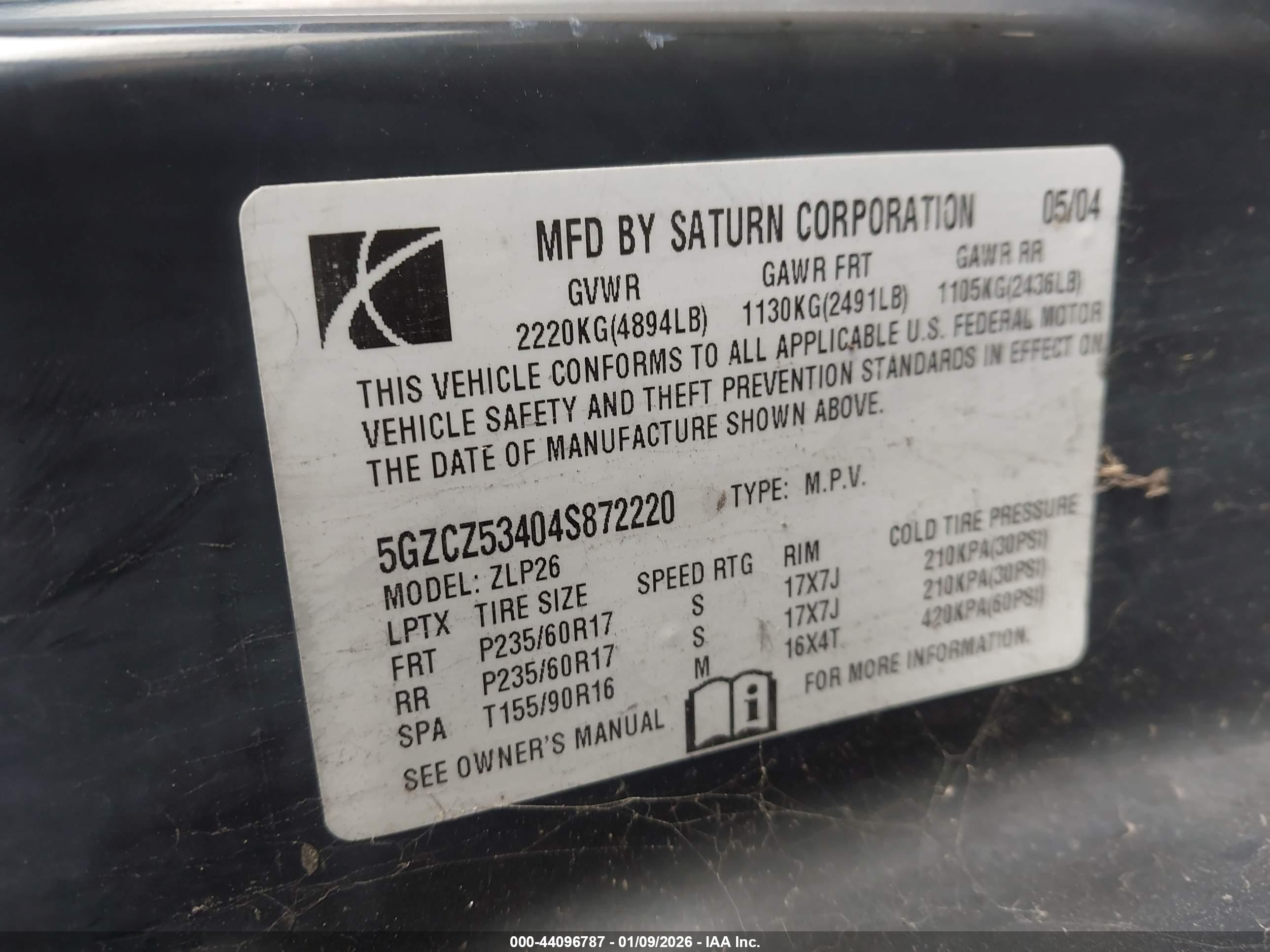 SATURN VUE image 9