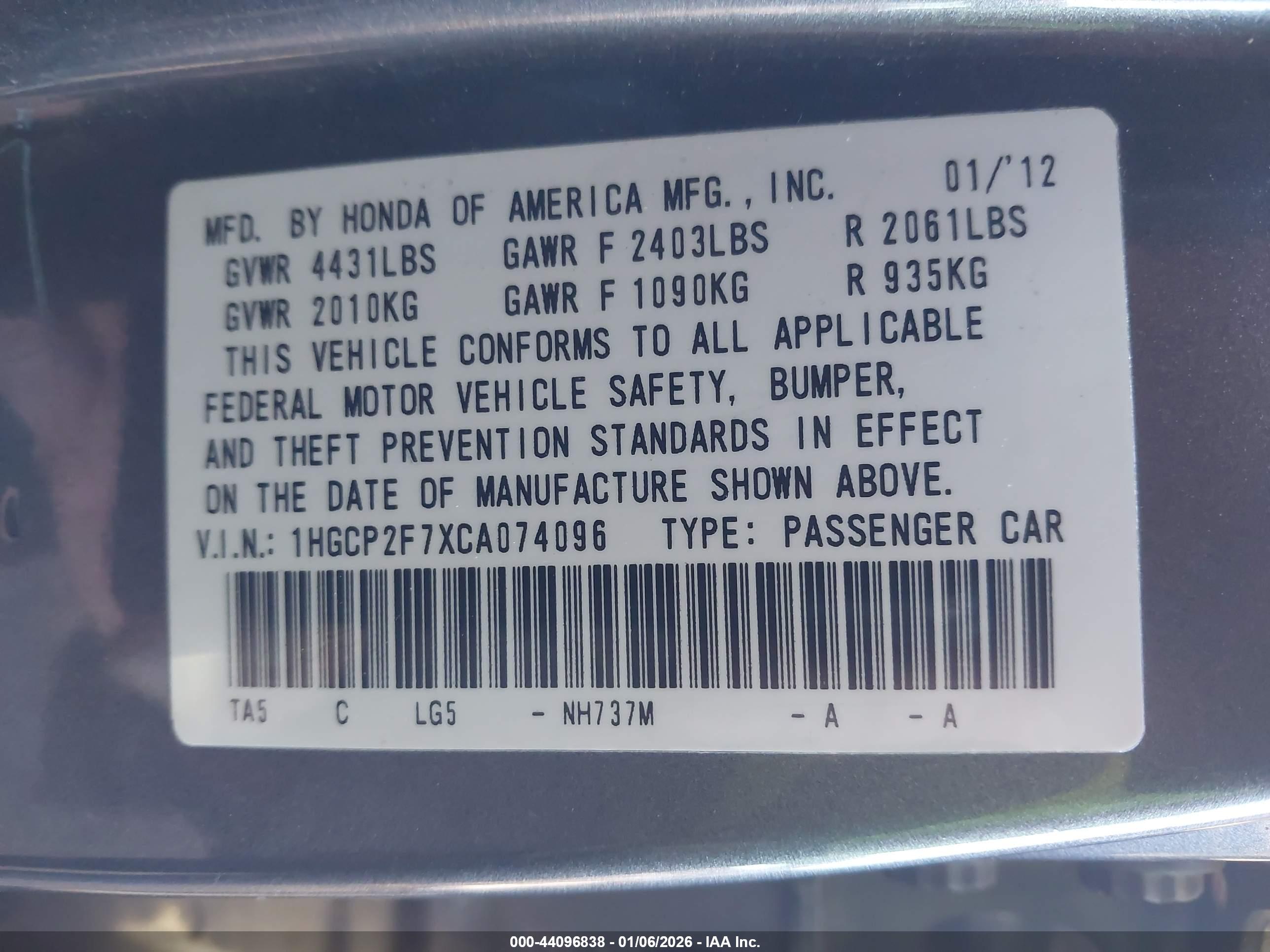 HONDA ACCORD image 9