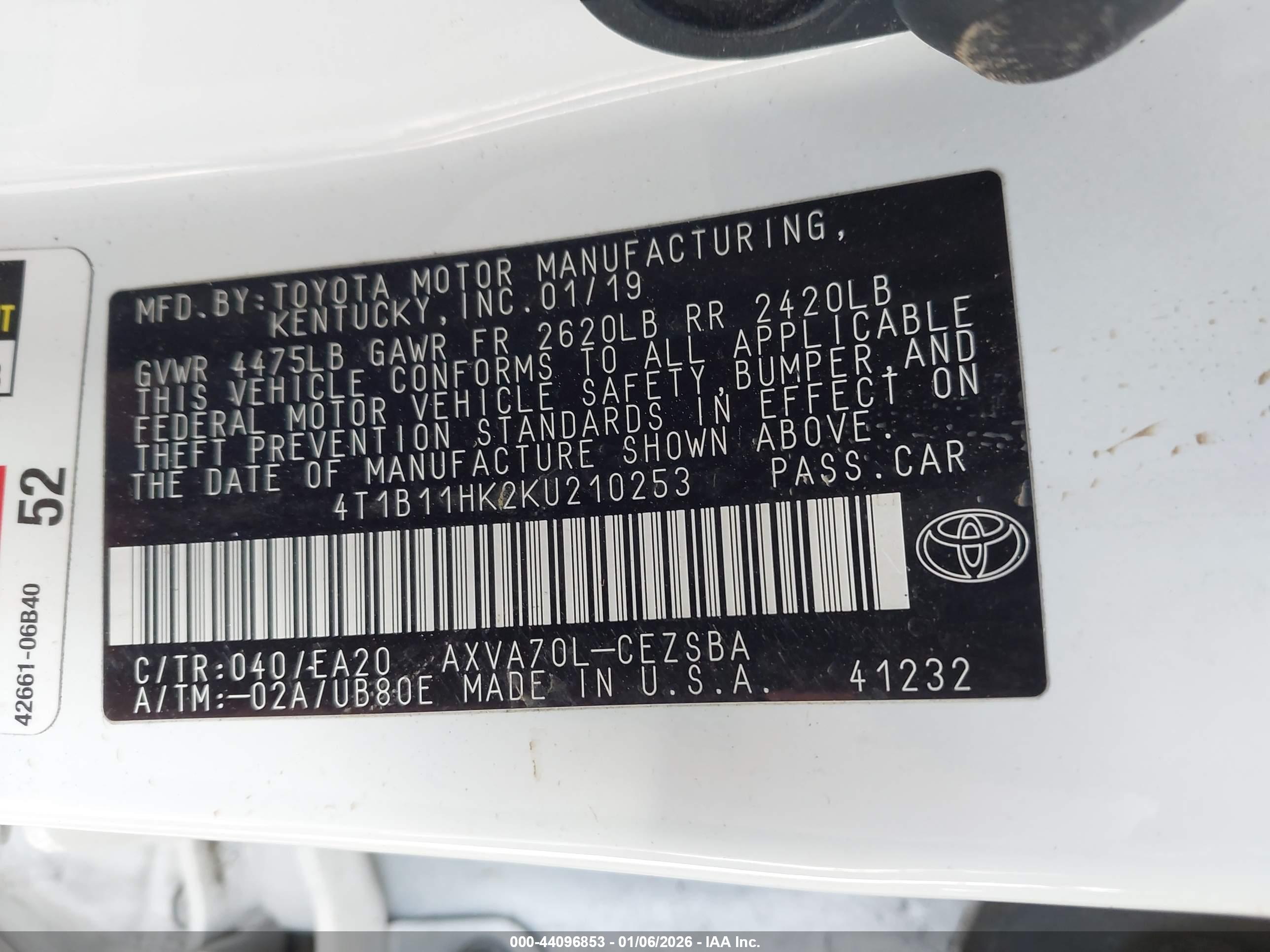 TOYOTA CAMRY image 9